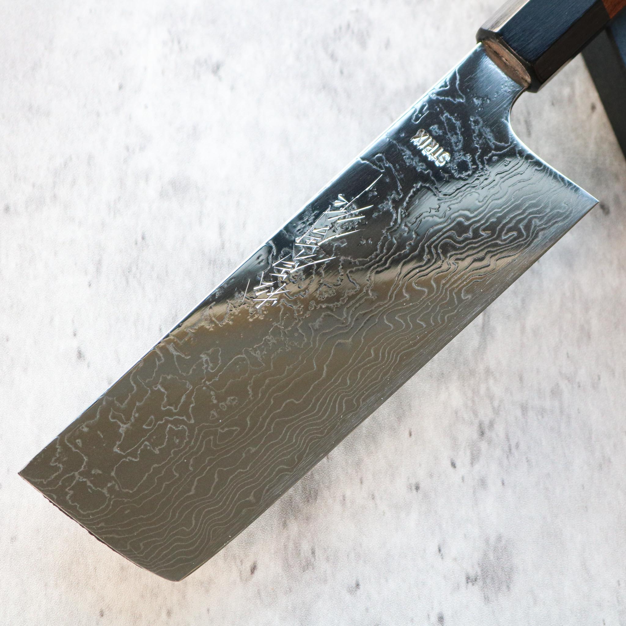 Matsubara Hamono STRIX Damascus Nakiri 165 mm