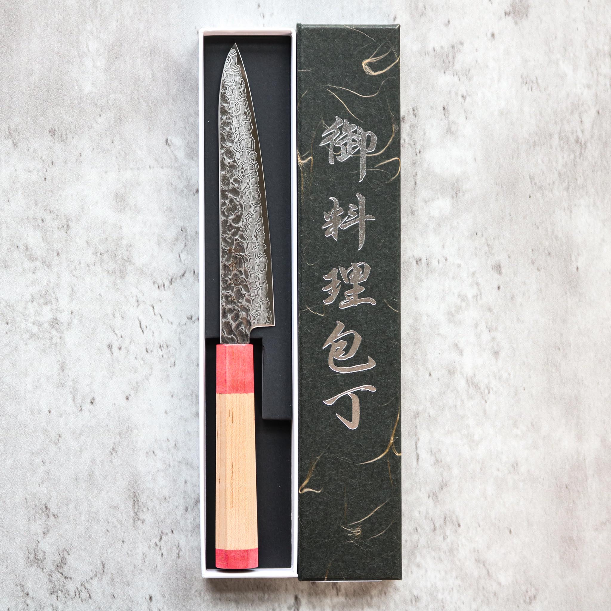 Hatsukokoro Hayabusa Damascus Petty 150 mm