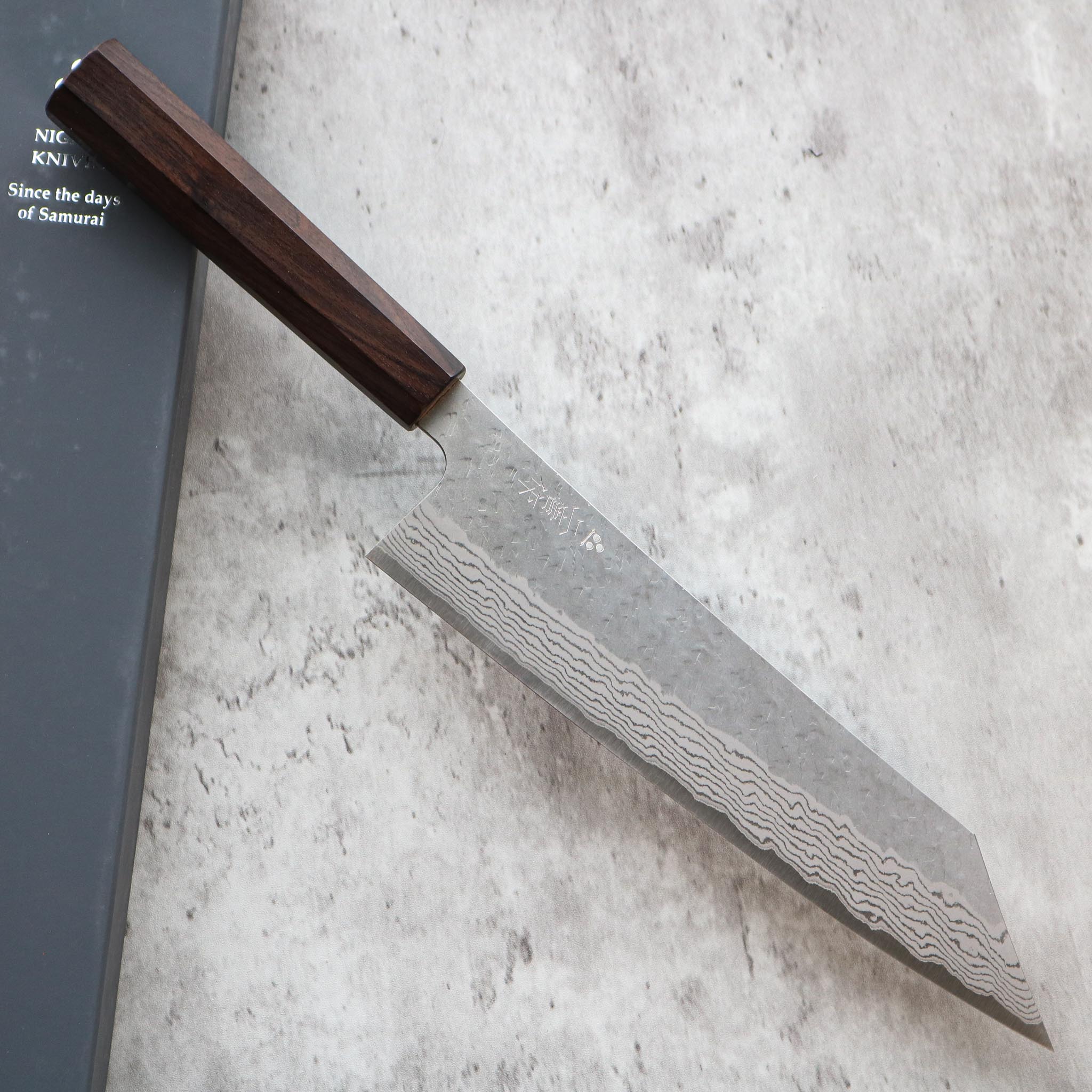 Nigara Hamono Tsuchime Damascus Kiritsuke Gyuto 235 mm
