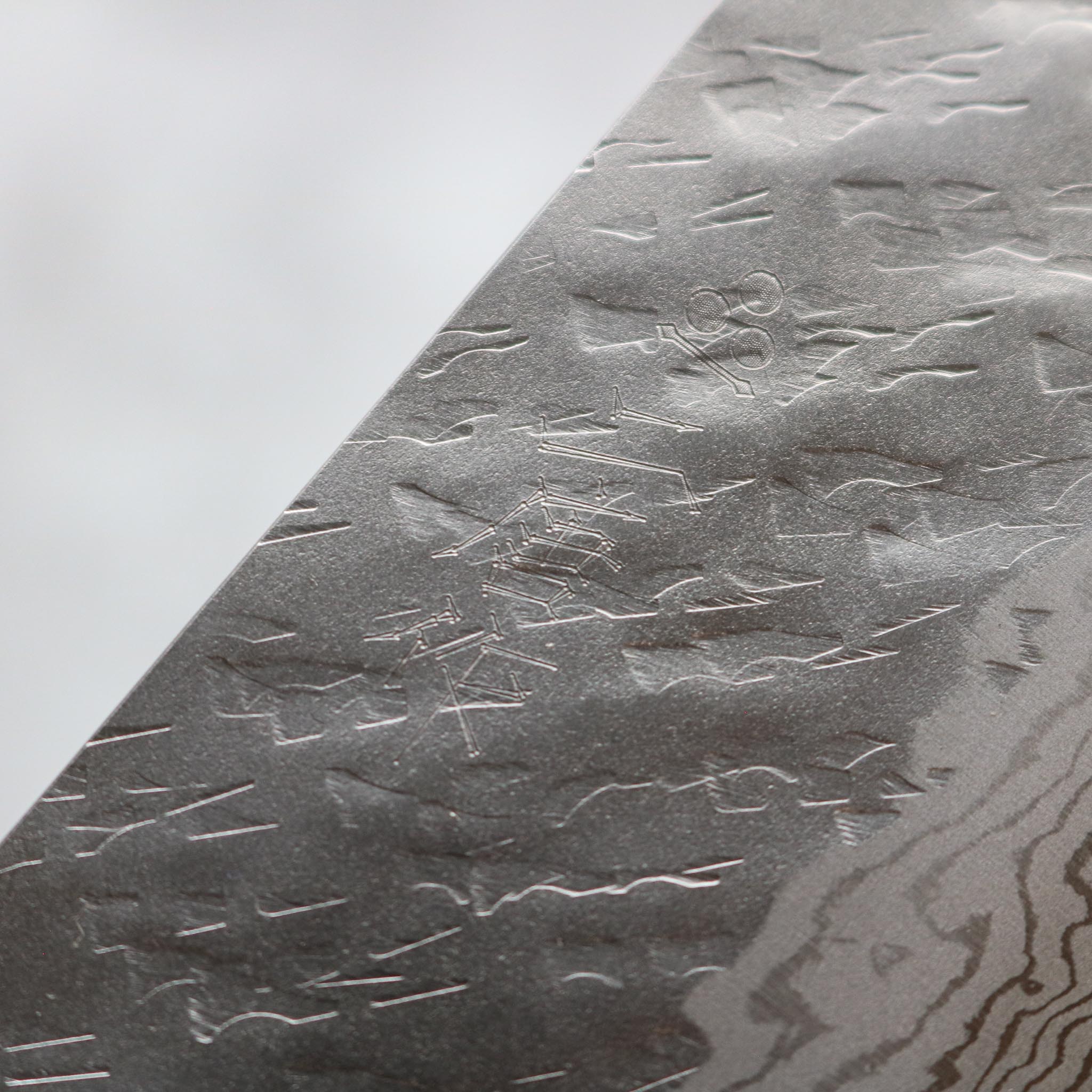 Nigara Hamono Tsuchime Damascus Nakiri 140mm