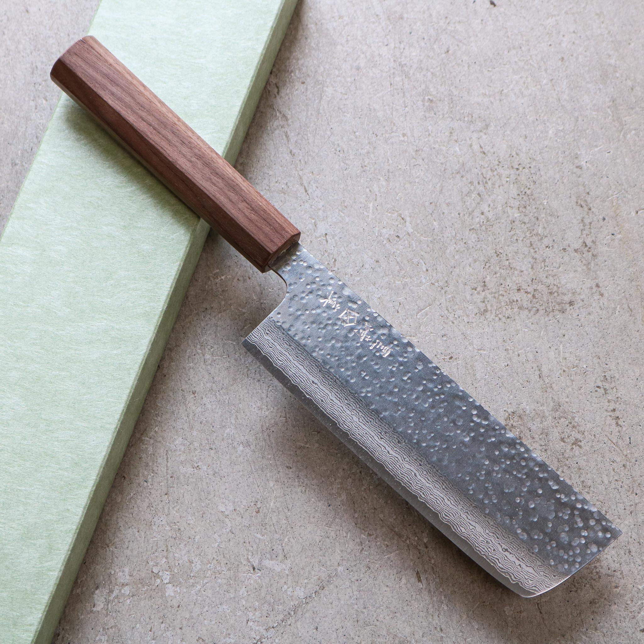 Makoto Kurosaki Damascus Tsuchime Nakiri 165 mm