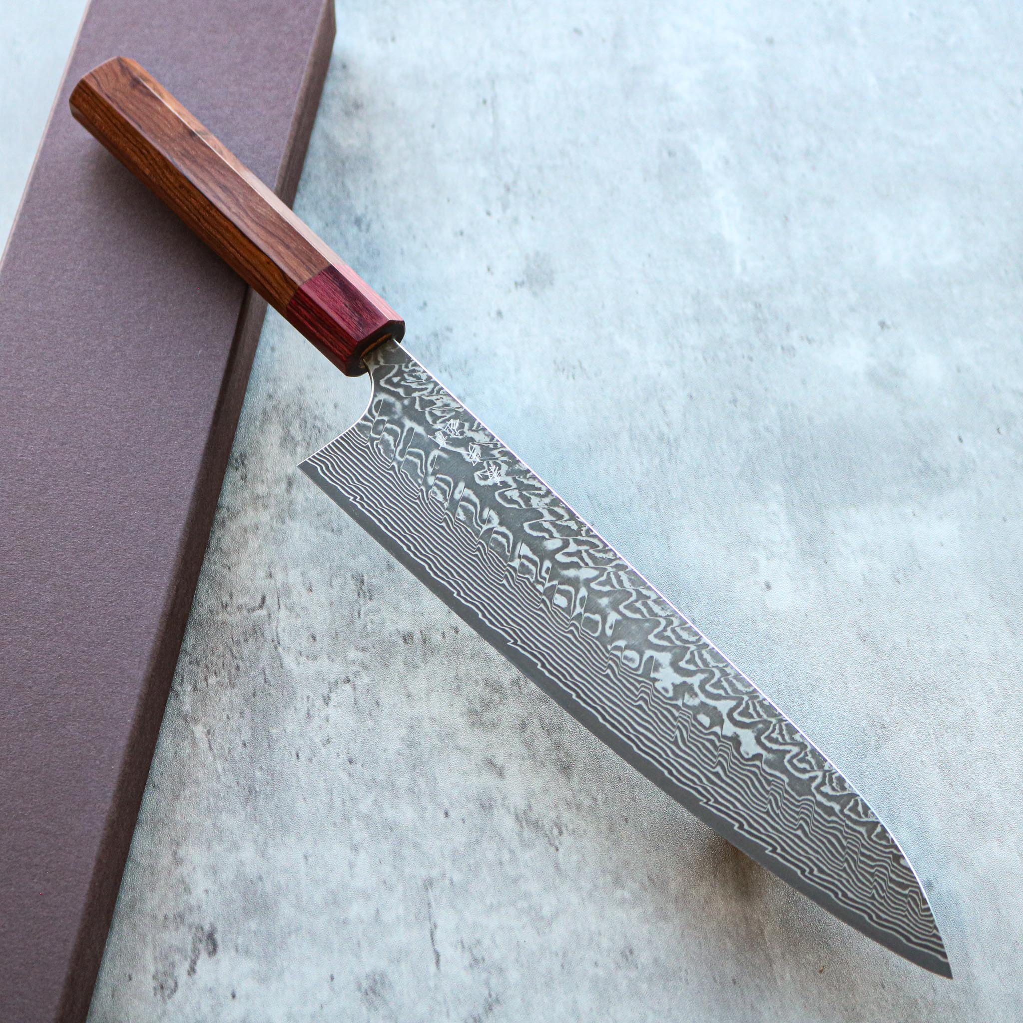 Yoshimi Kato R2 Damascus Gyuto 240 mm
