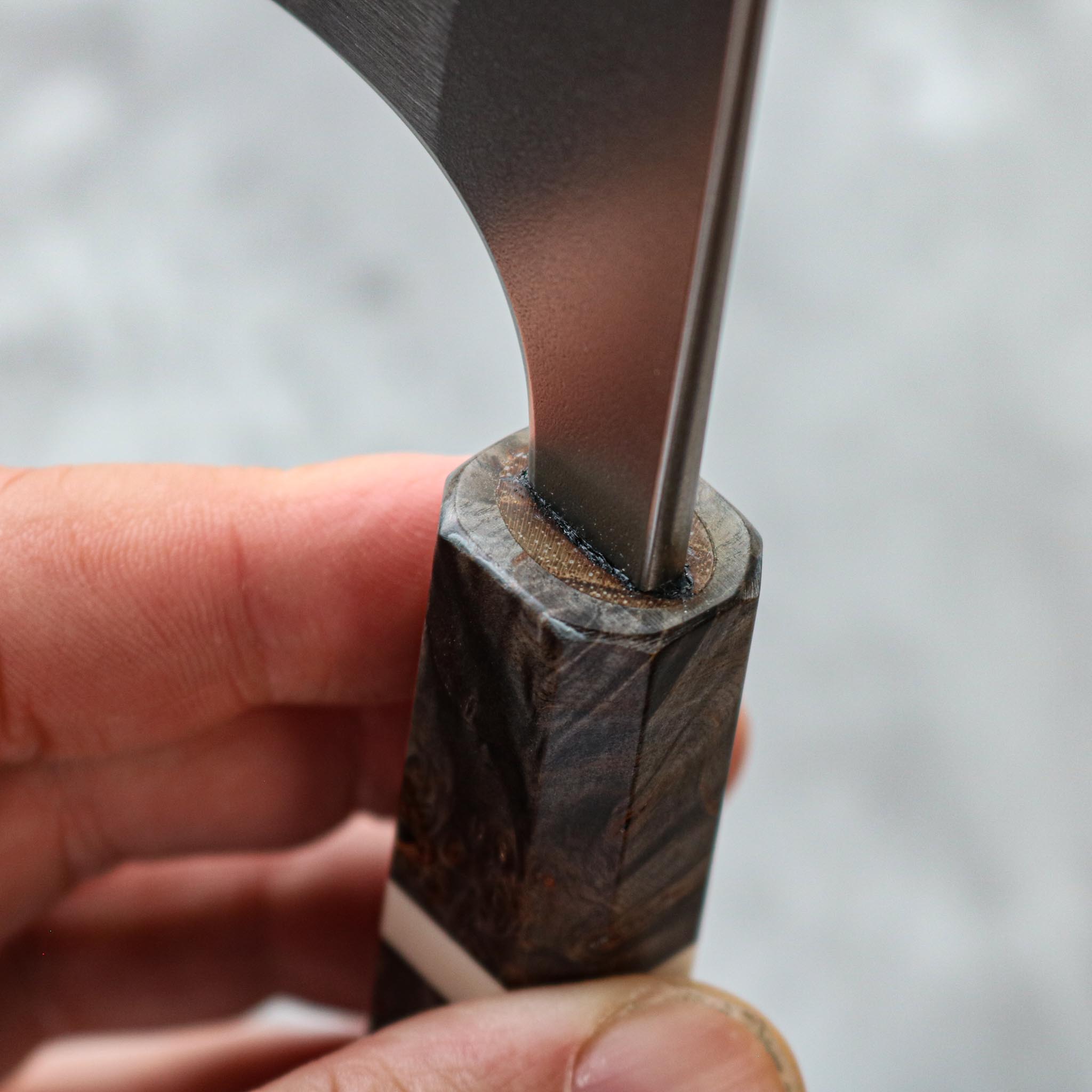 Yoshimi Kato Ginsan Gyuto 215 mm (Stabilized Birch)