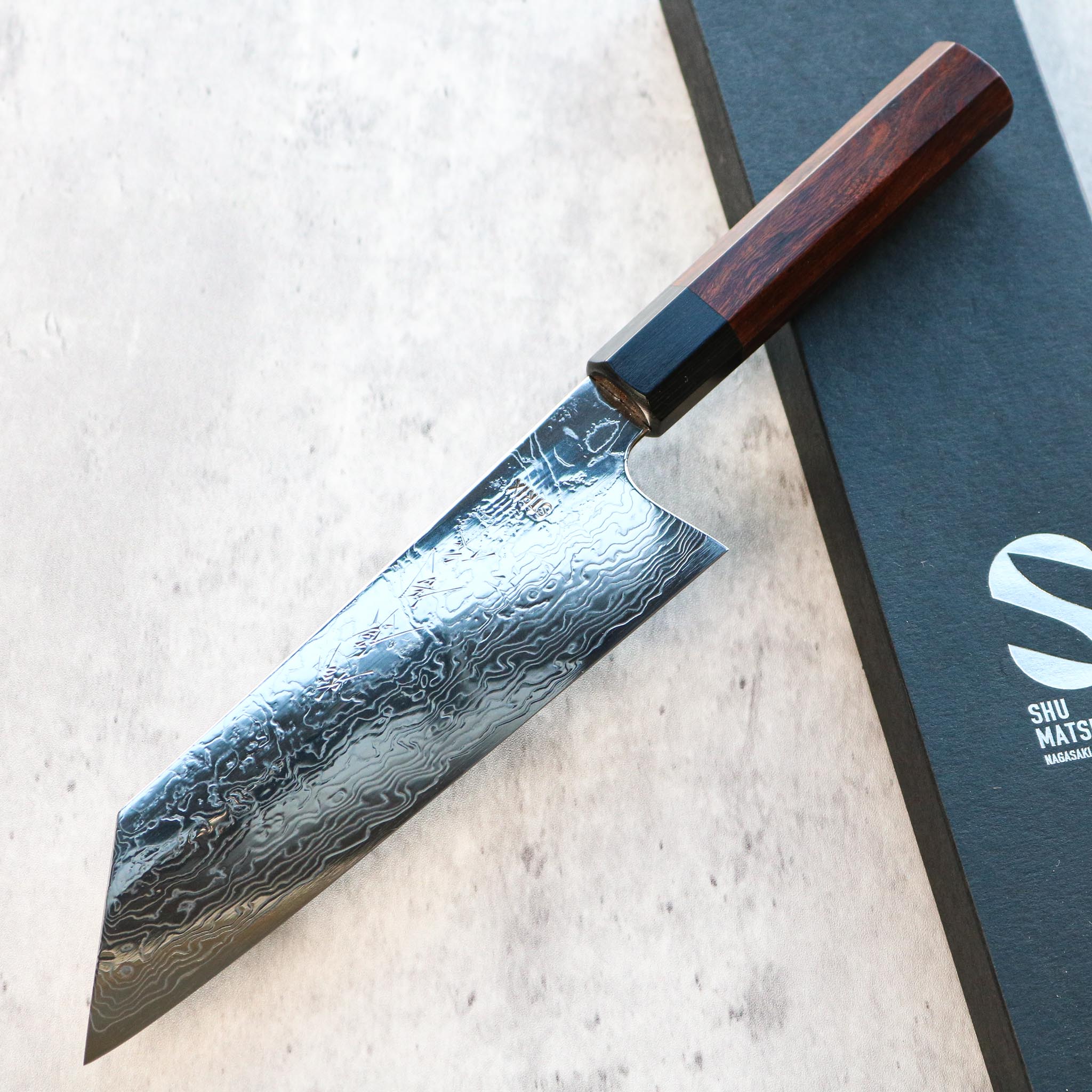 Matsubara Hamono STRIX Damascus Bunka 180 mm