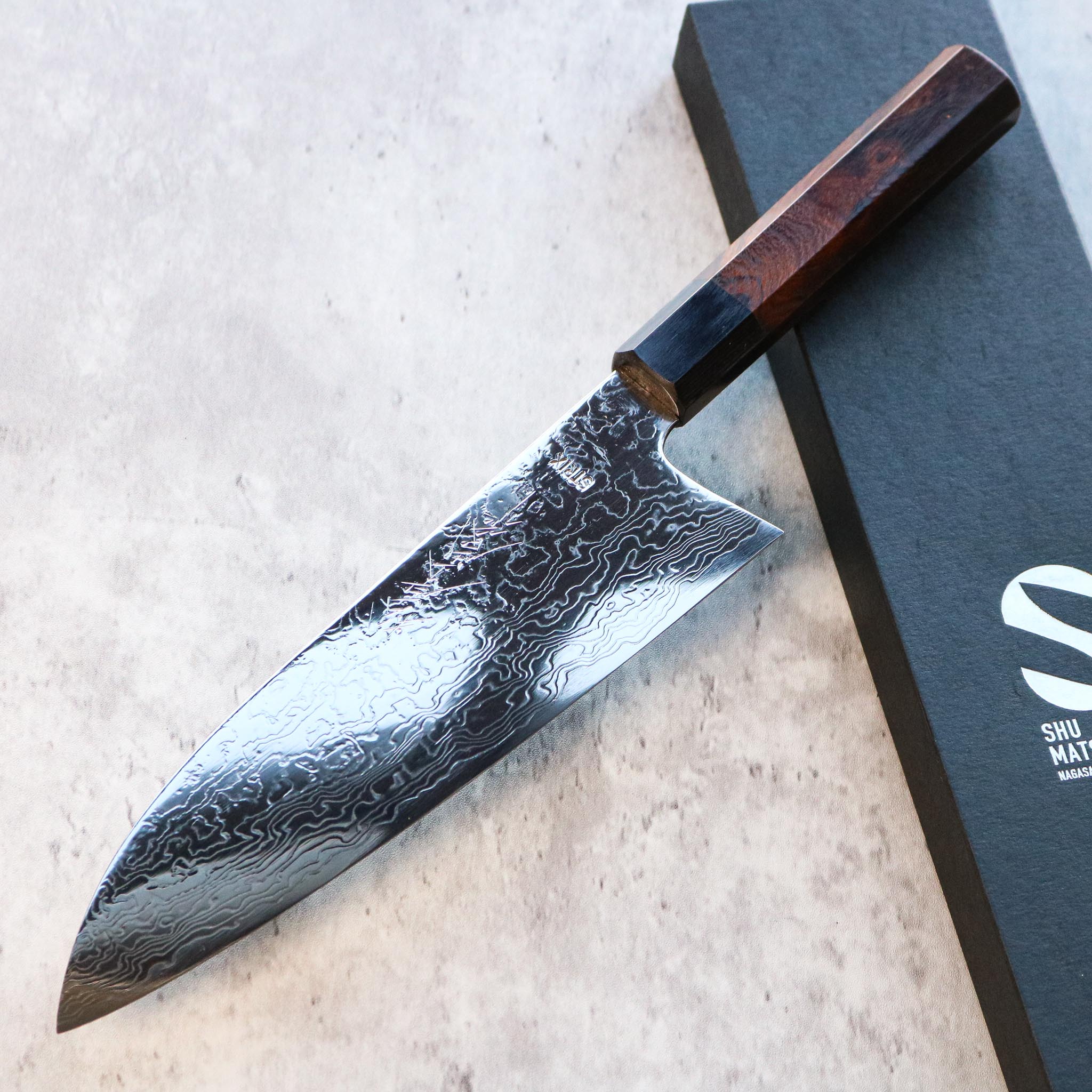 Matsubara Hamono STRIX Damascus Gyuto 210 mm