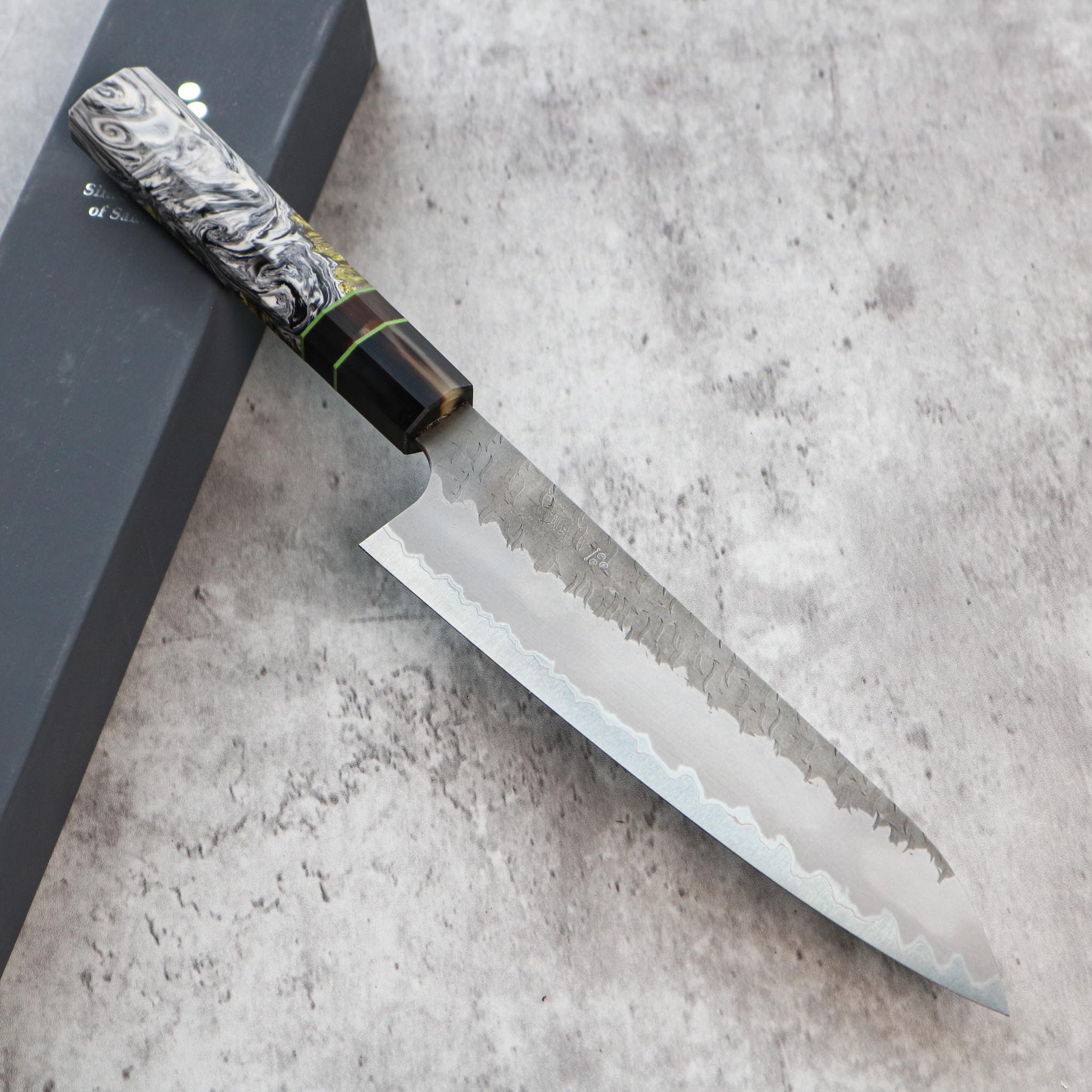 Nigara Hamono AS Tsuchime Migaki Gyuto 195 mm