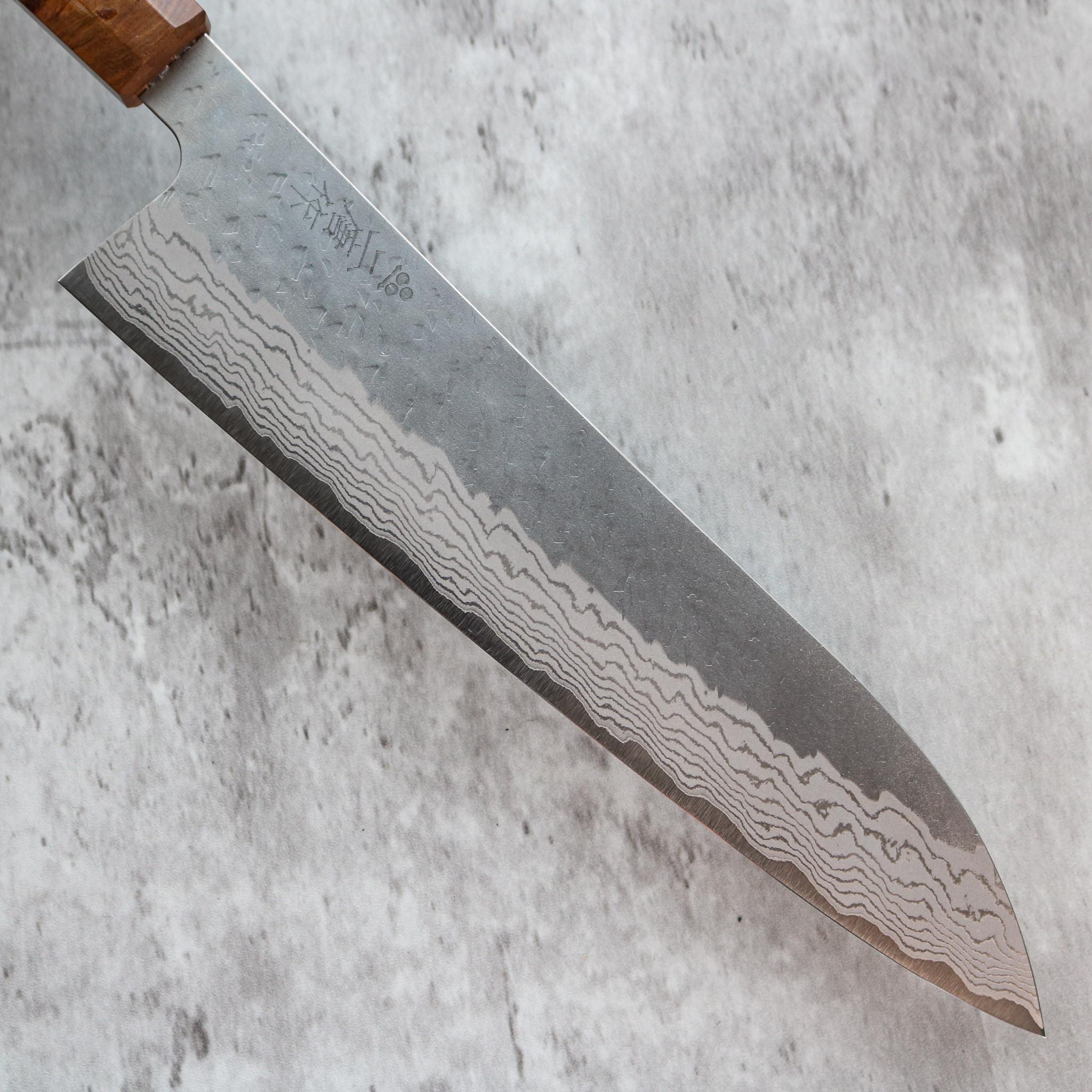 Nigara Hamono Tsuchime Damascus Gyuto 235 mm