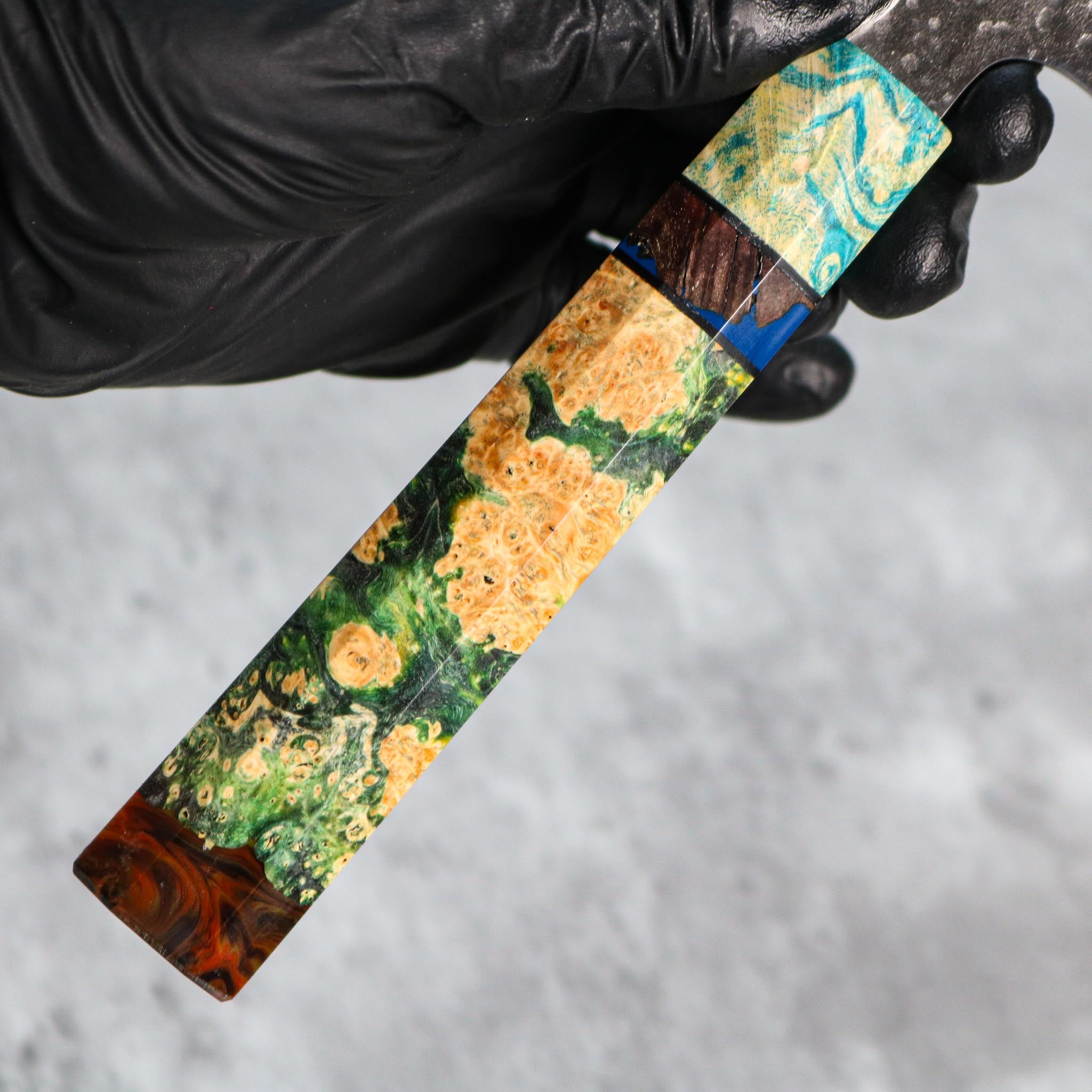 Makoto Kurosaki Damascus Tsuchime Nakiri 165 mm