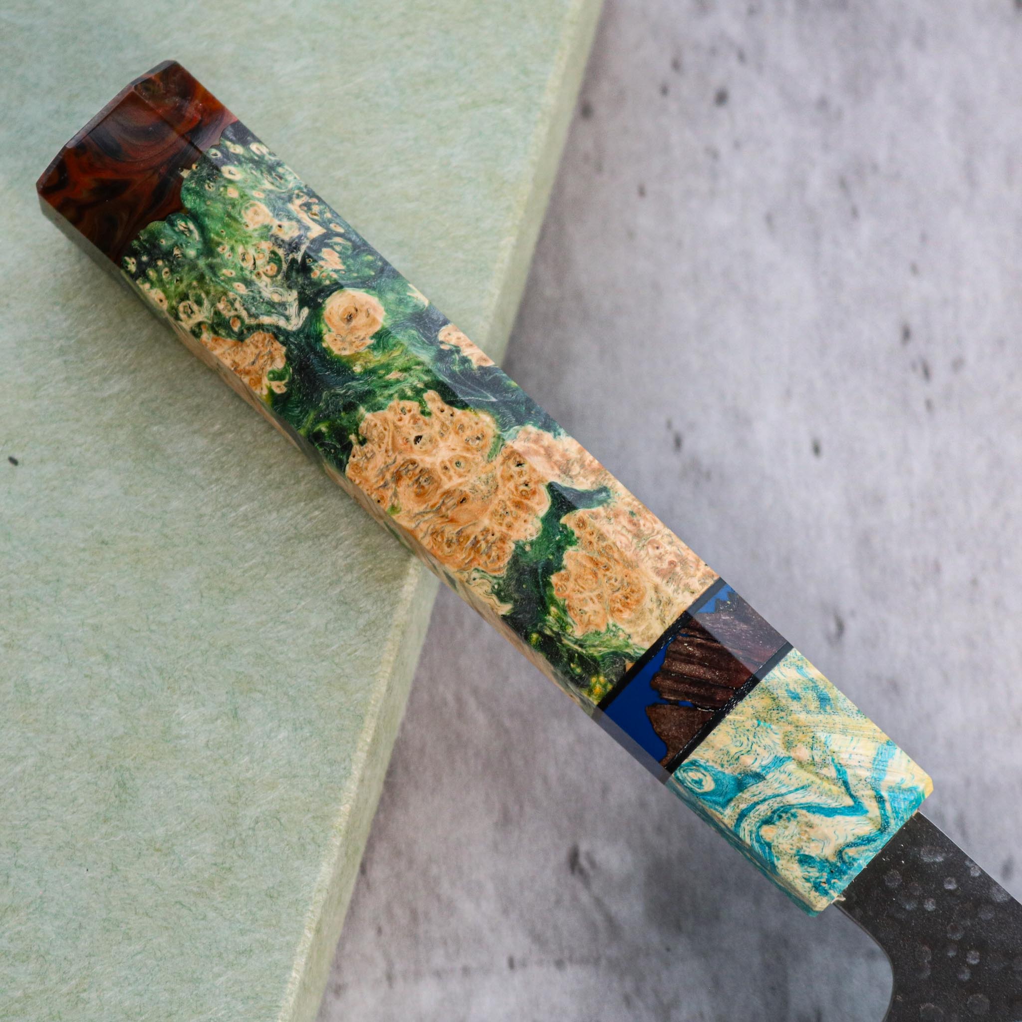 Makoto Kurosaki Damascus Tsuchime Nakiri 165 mm