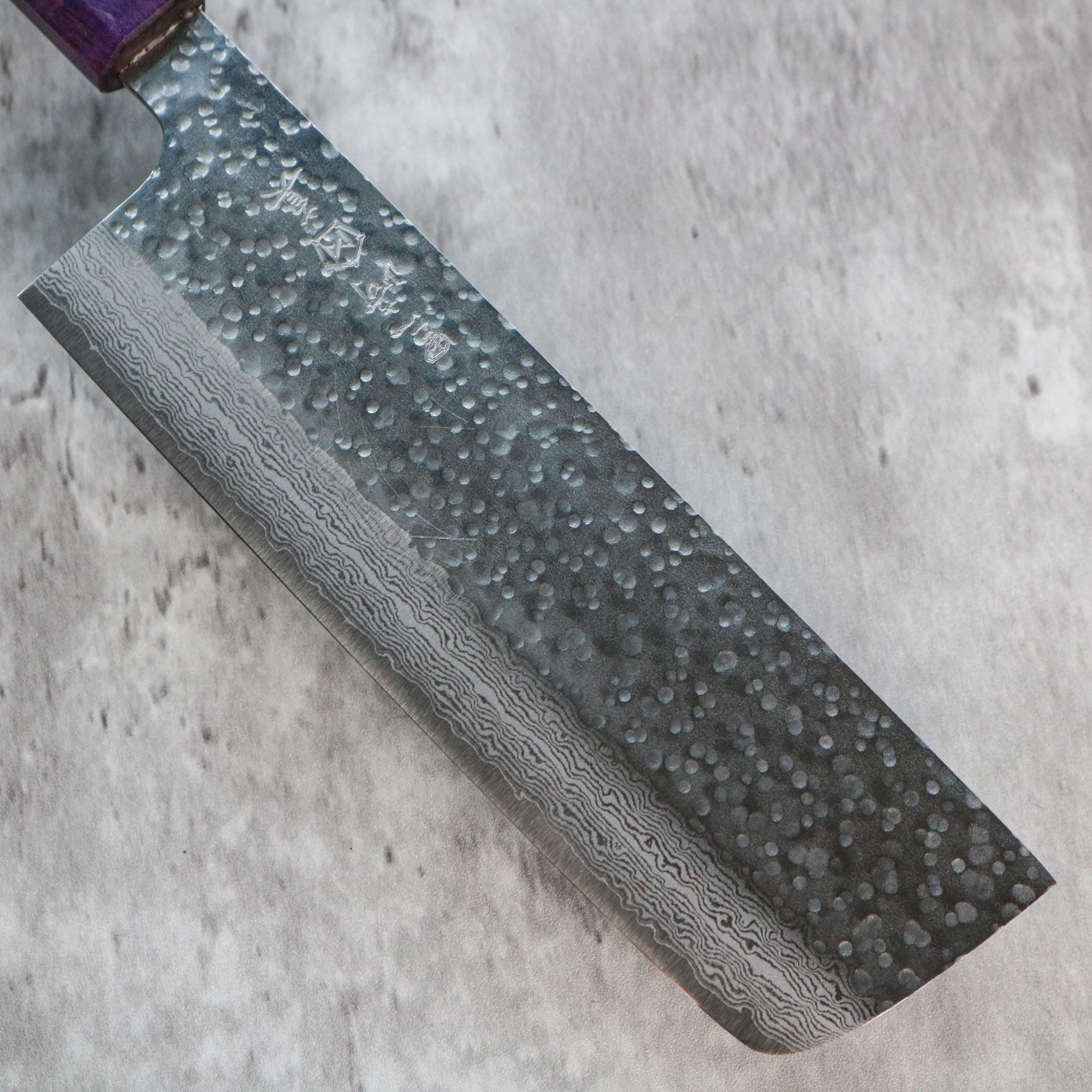 Makoto Kurosaki Damascus Tsuchime Nakiri 165 mm