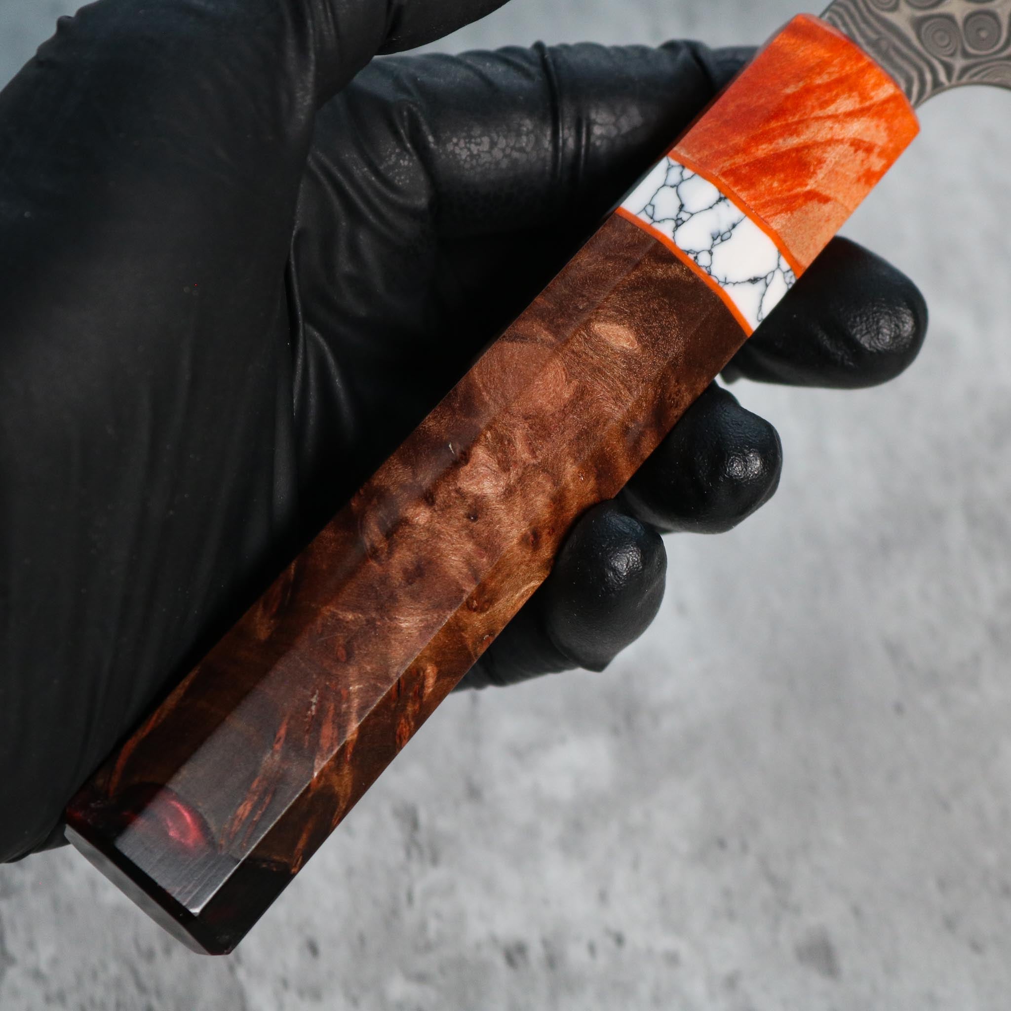 Nigara Hamono Damascus Anmon Gyuto 195 mm