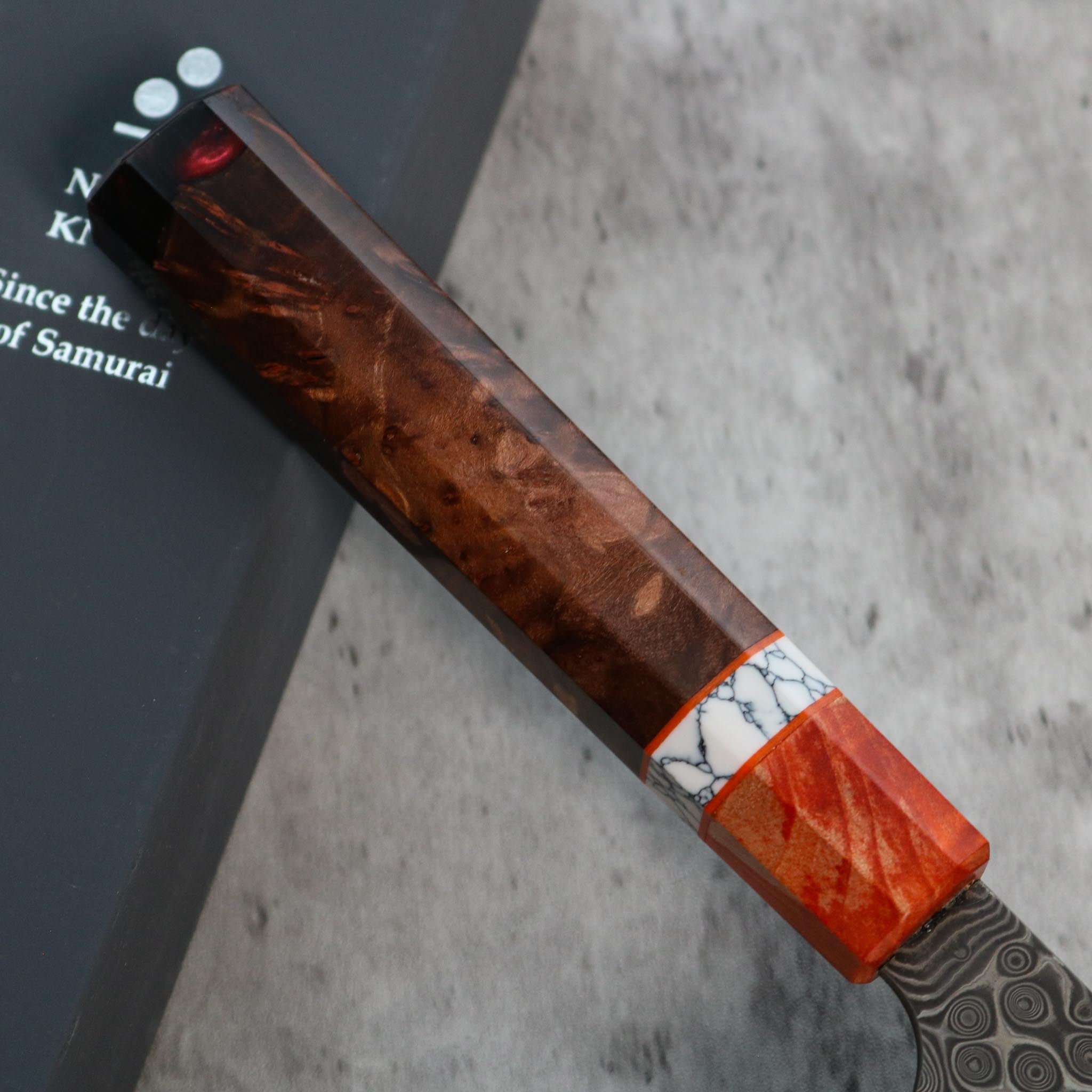 Nigara Hamono Damascus Anmon Gyuto 195 mm