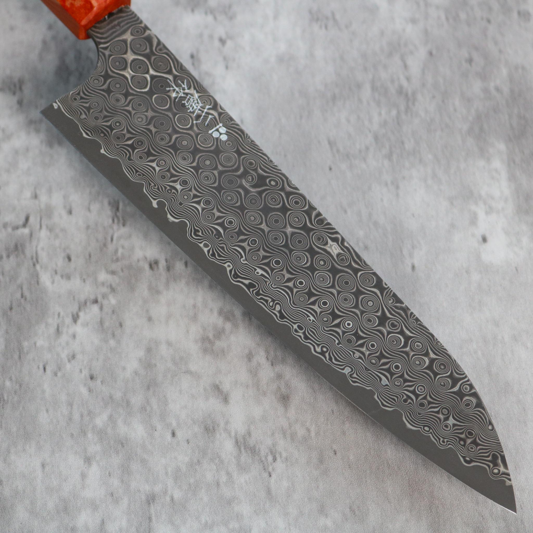 Nigara Hamono Damascus Anmon Gyuto 195 mm