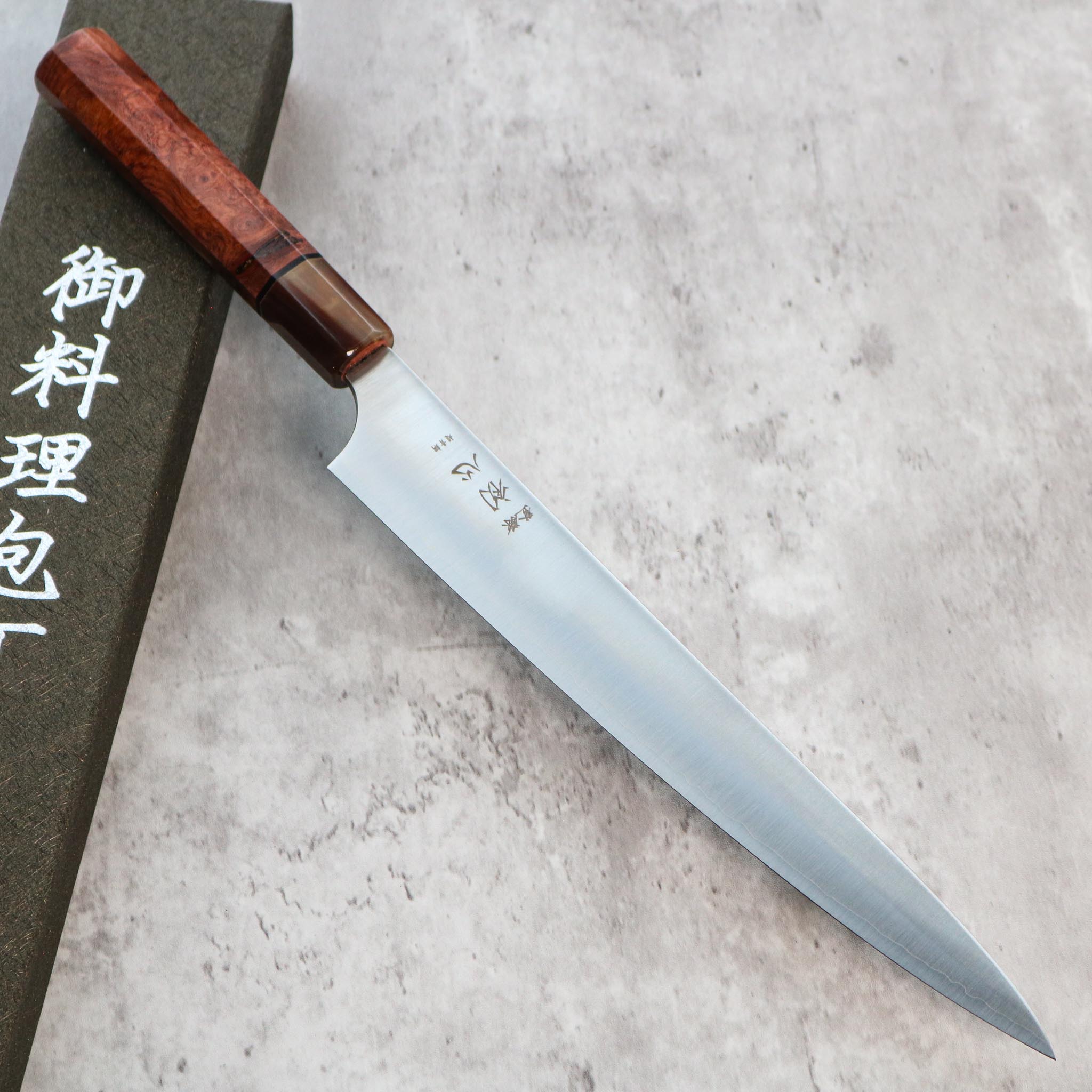 Hatsukokoro Hayabusa AO Migaki Sujihiki 270 mm