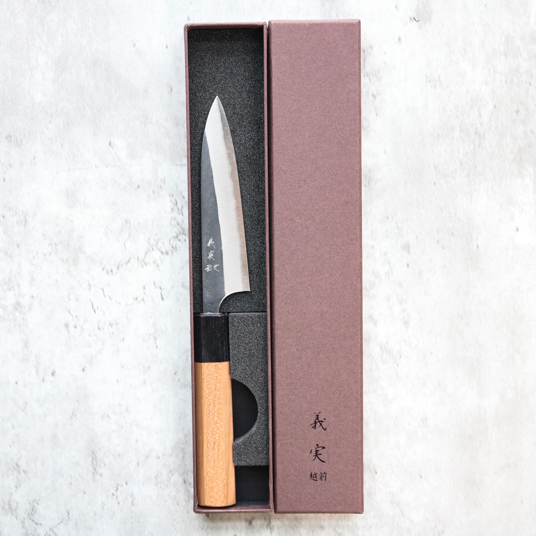 Yoshimi Kato Kurouchi Petty 120 mm