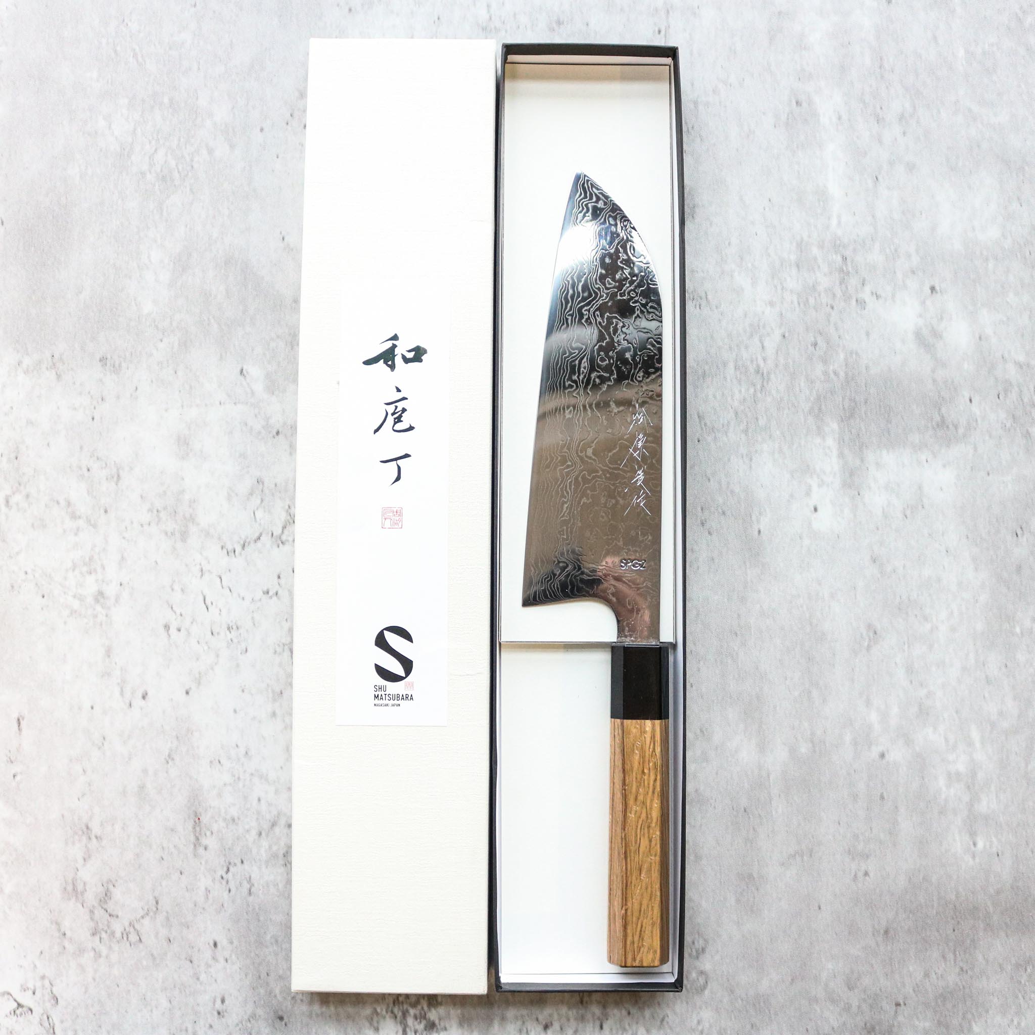 Matsubara Hamono R2 Damascus Santoku 180 mm