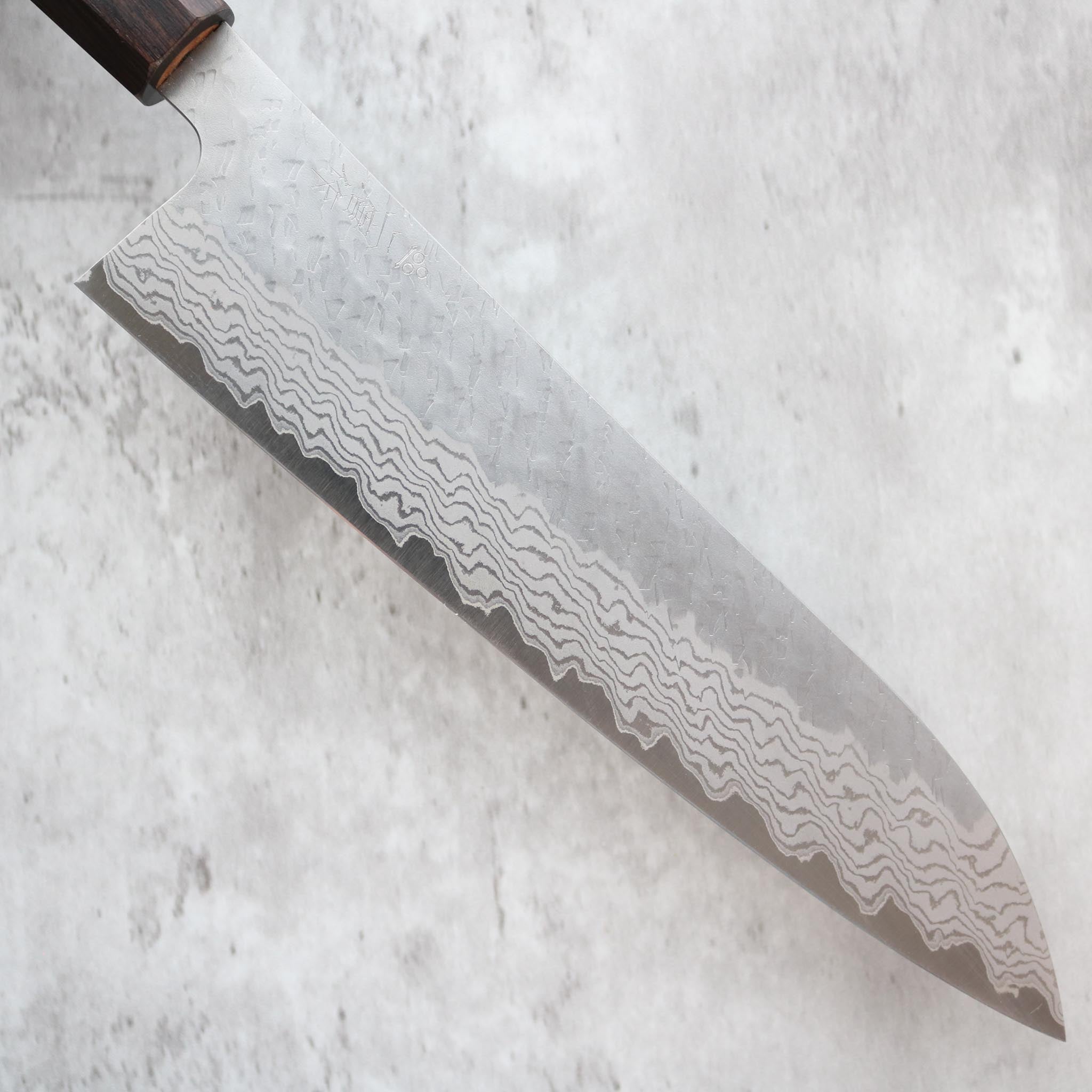 Nigara Hamono Tsuchime Damascus Gyuto 235 mm S&D