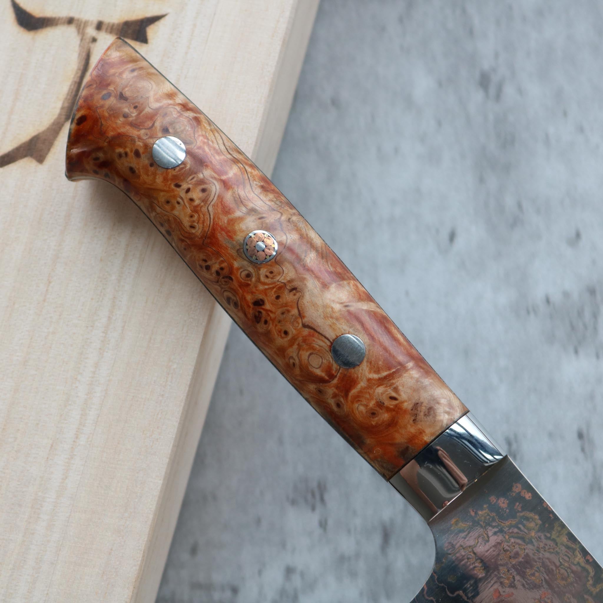 Takeshi Saji Rainbow Damascus Sujihiki 270 mm S&D