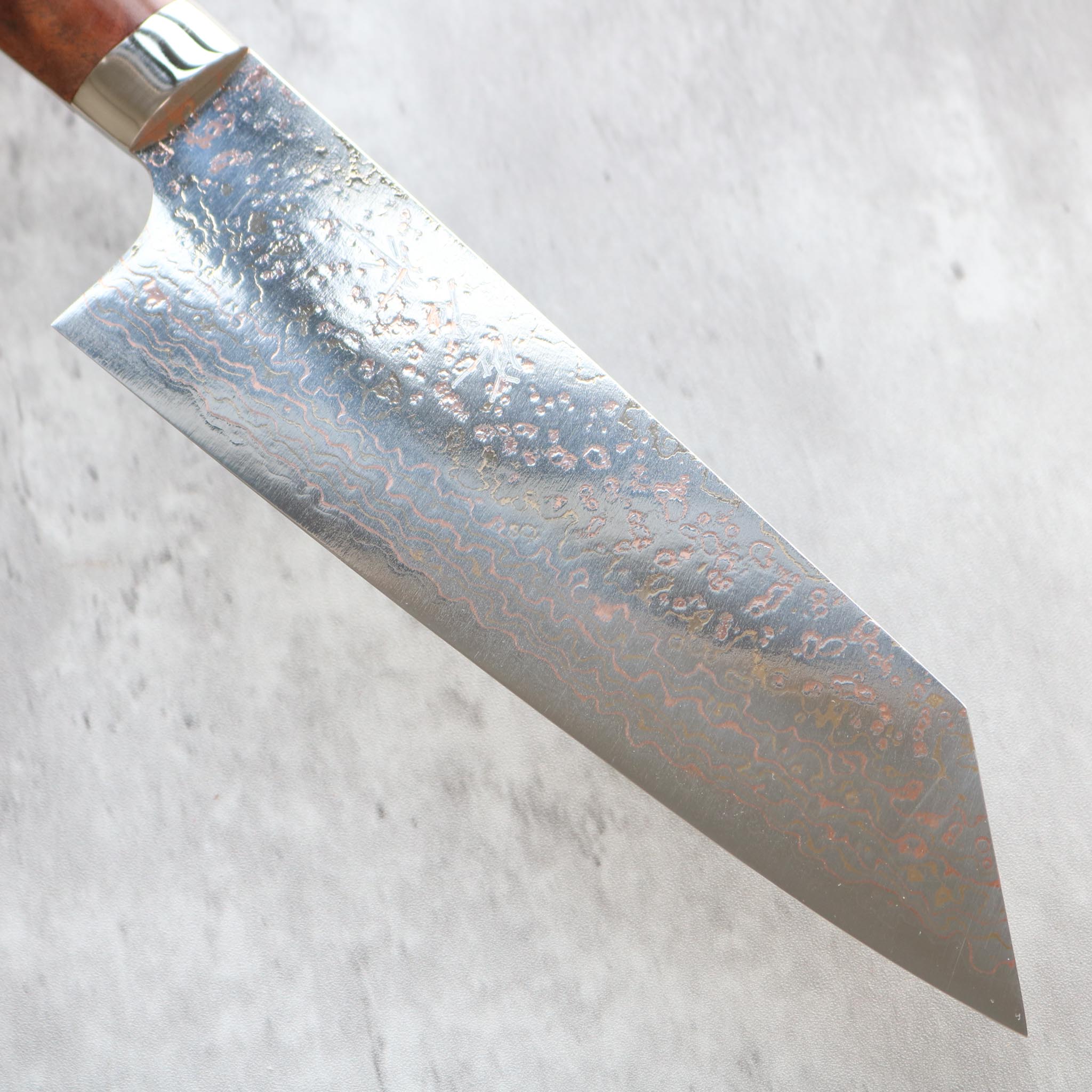 Takeshi Saji Rainbow Damascus Bunka 175 mm S&D
