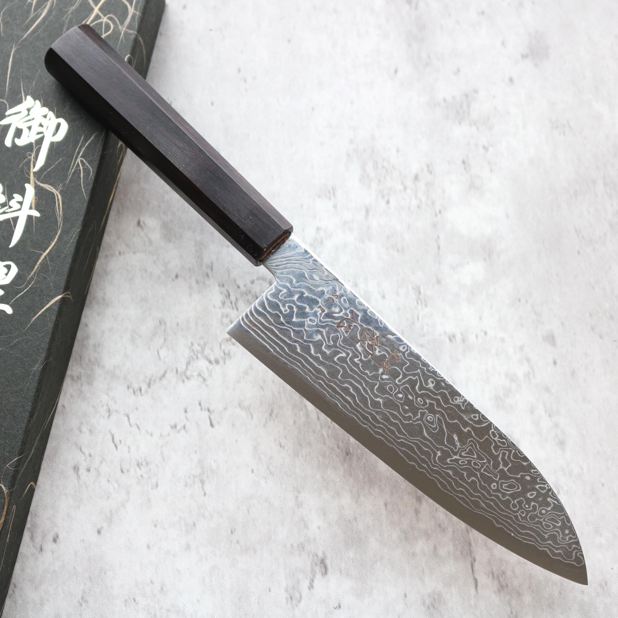 Hatsukokoro Ryuhyo SG2 Santoku 175 mm