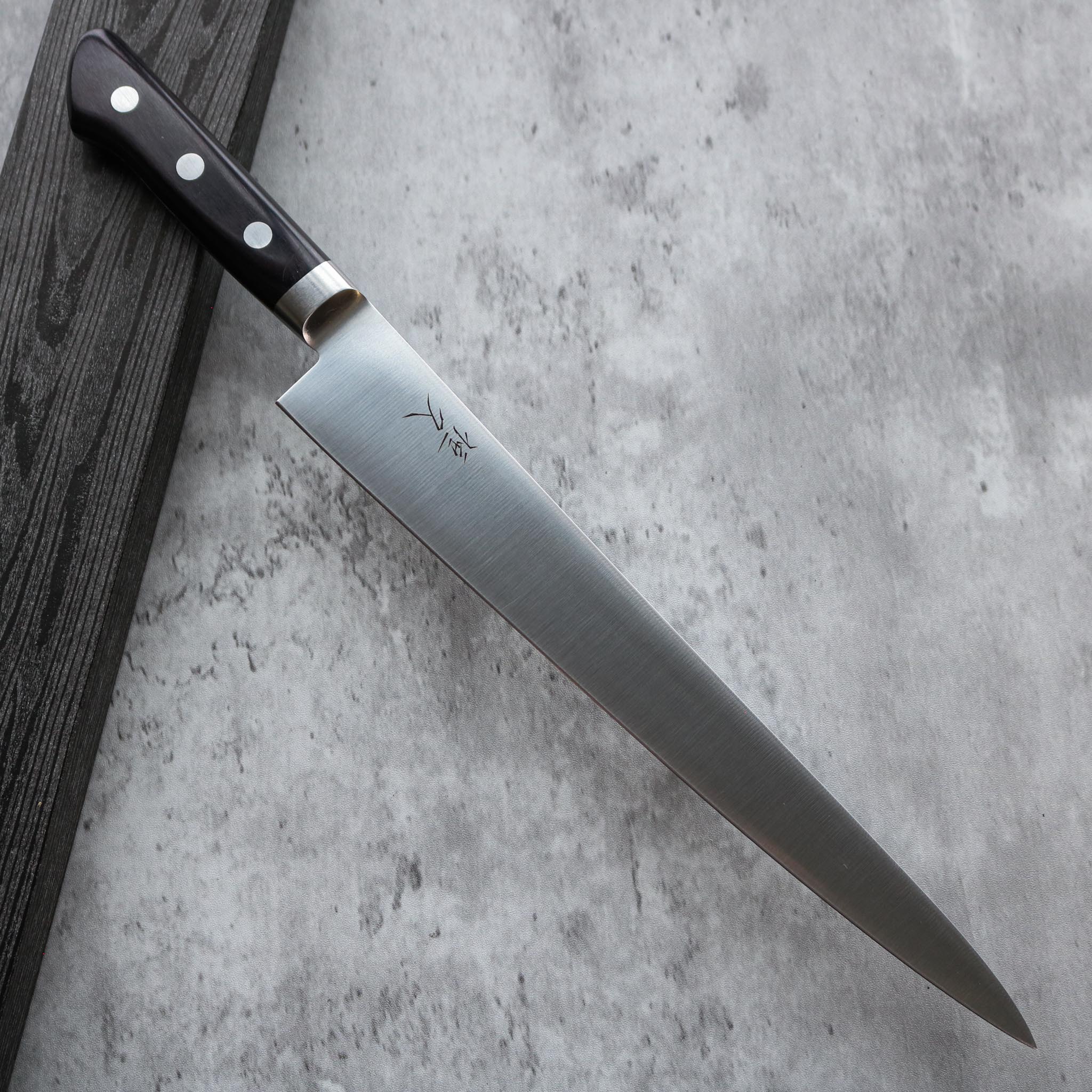 Tsunehisa Migaki AUS8 Sujihiki 270 mm Black Handle