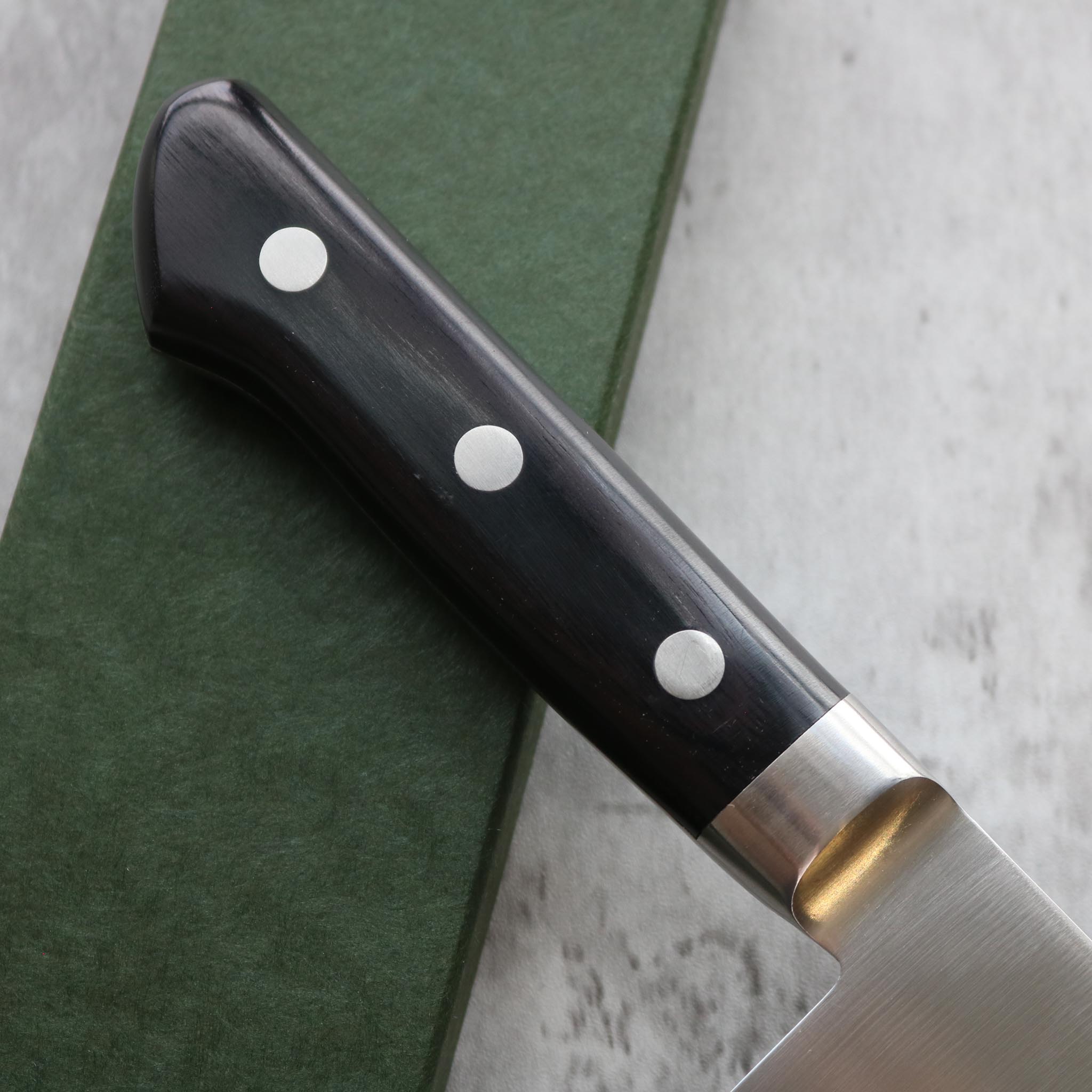 Tsunehisa Migaki AUS8 Gyuto 240 mm Black Handle