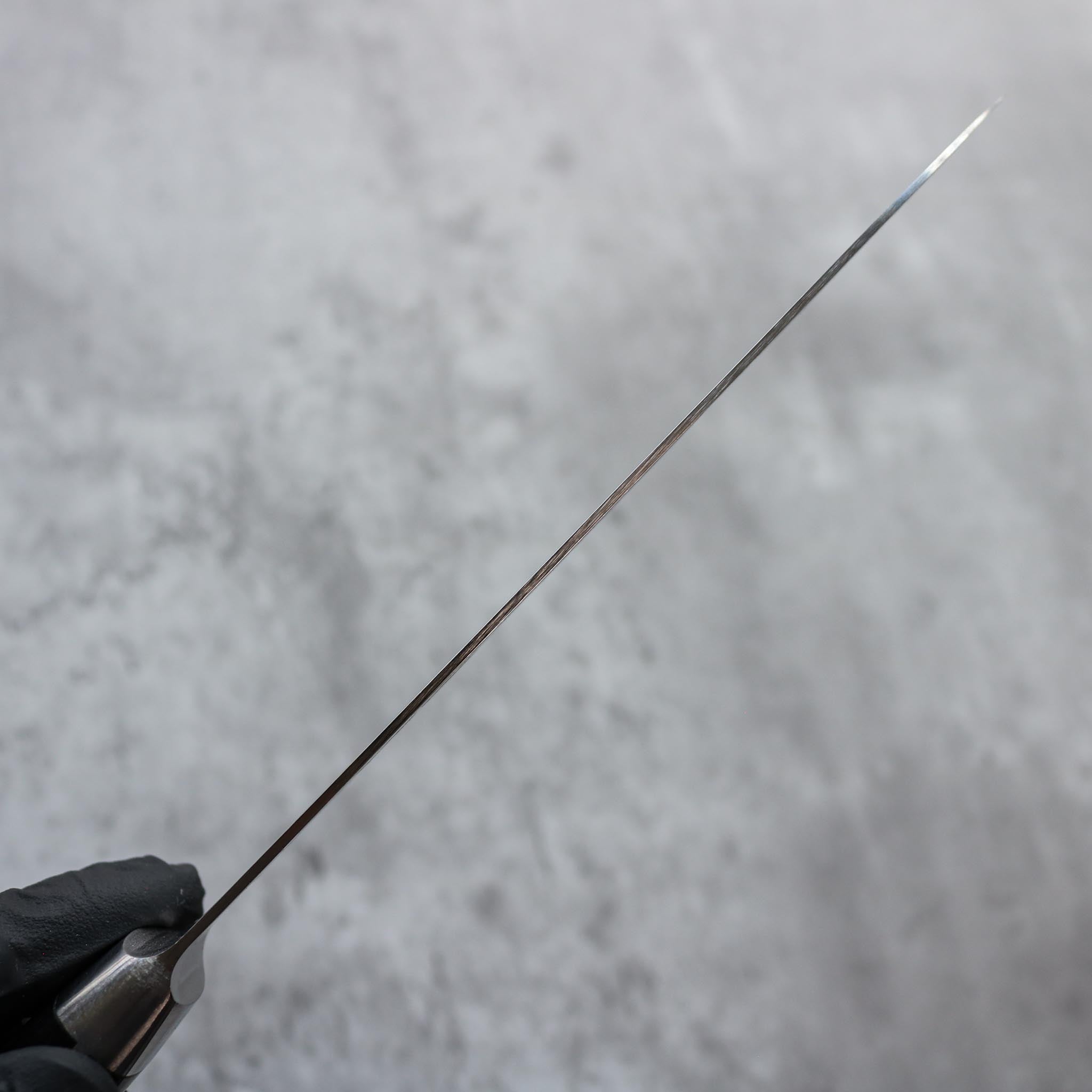 Tsunehisa AUS10 Damascus Santoku 165 mm Black Handle