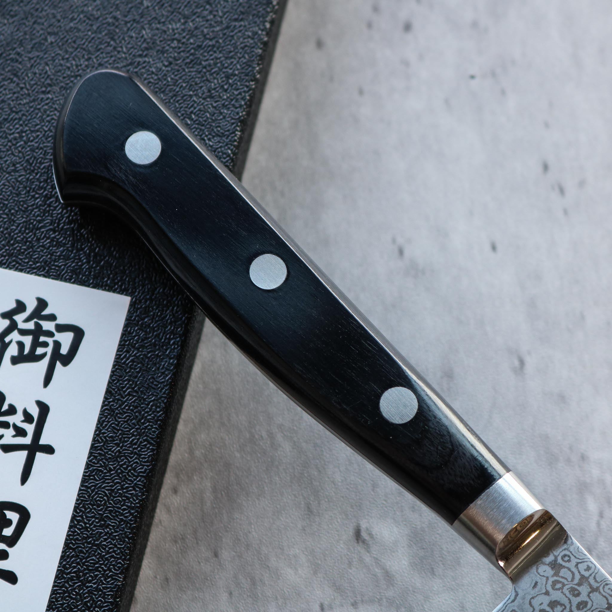 Tsunehisa VG-10 Damascus Sujihiki 240 mm Black Handle