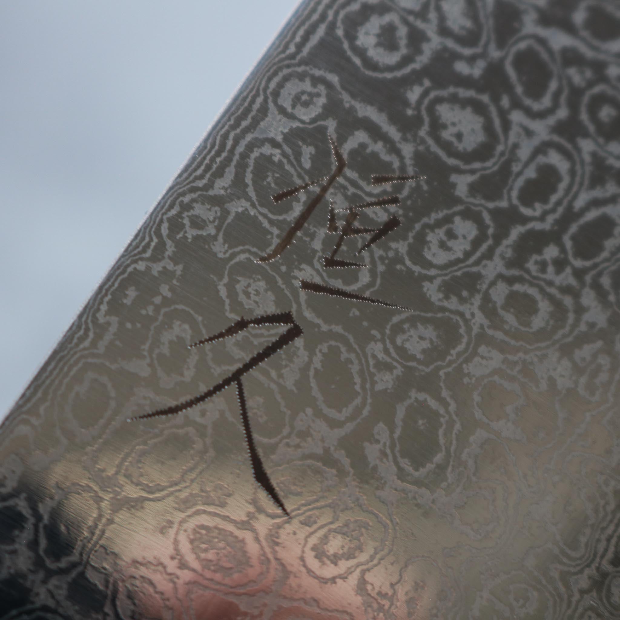 Tsunehisa AUS10 Damascus Gyuto 240 mm Brown Handle