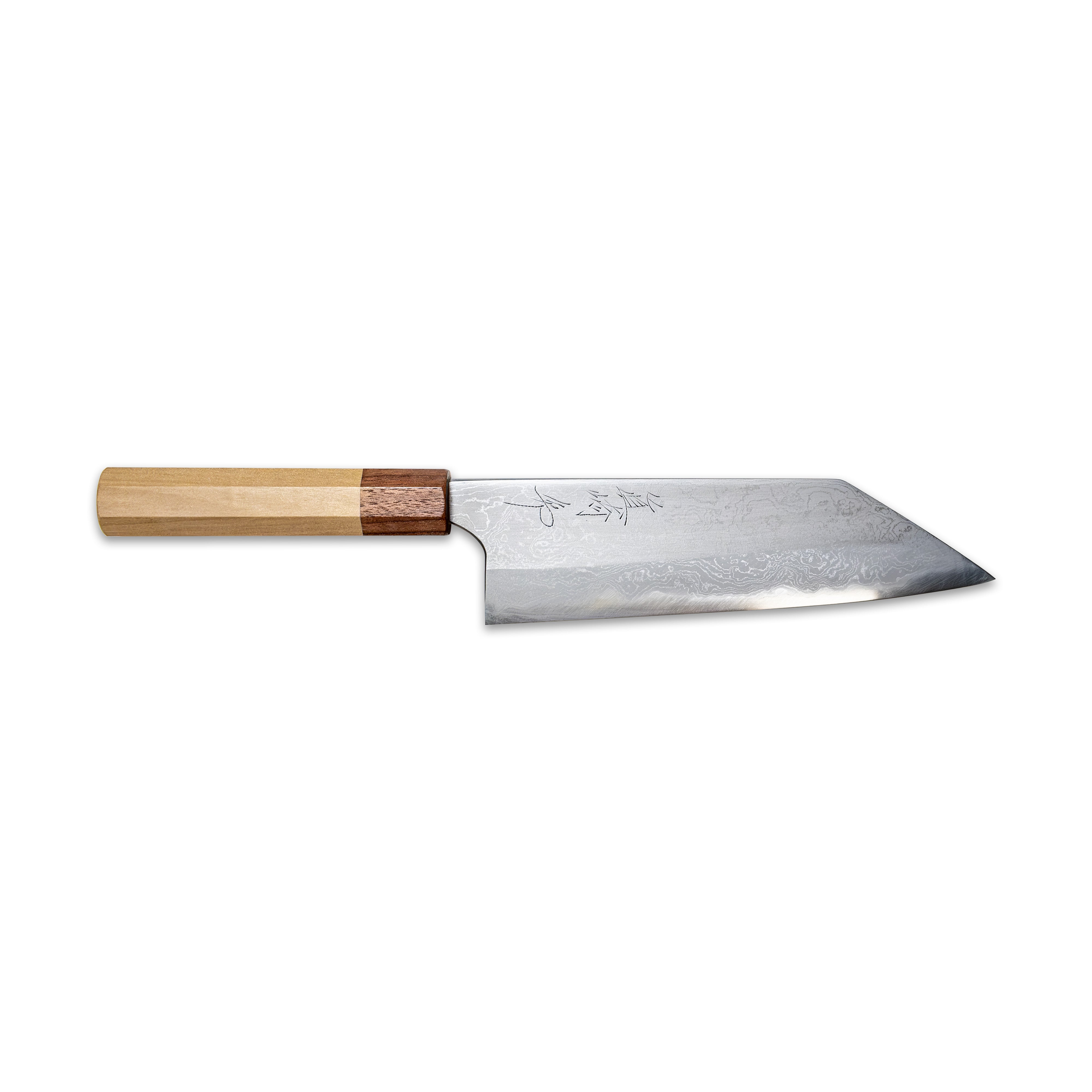 Naoki Mazaki Damascus Aogami #1 Santoku 180 mm