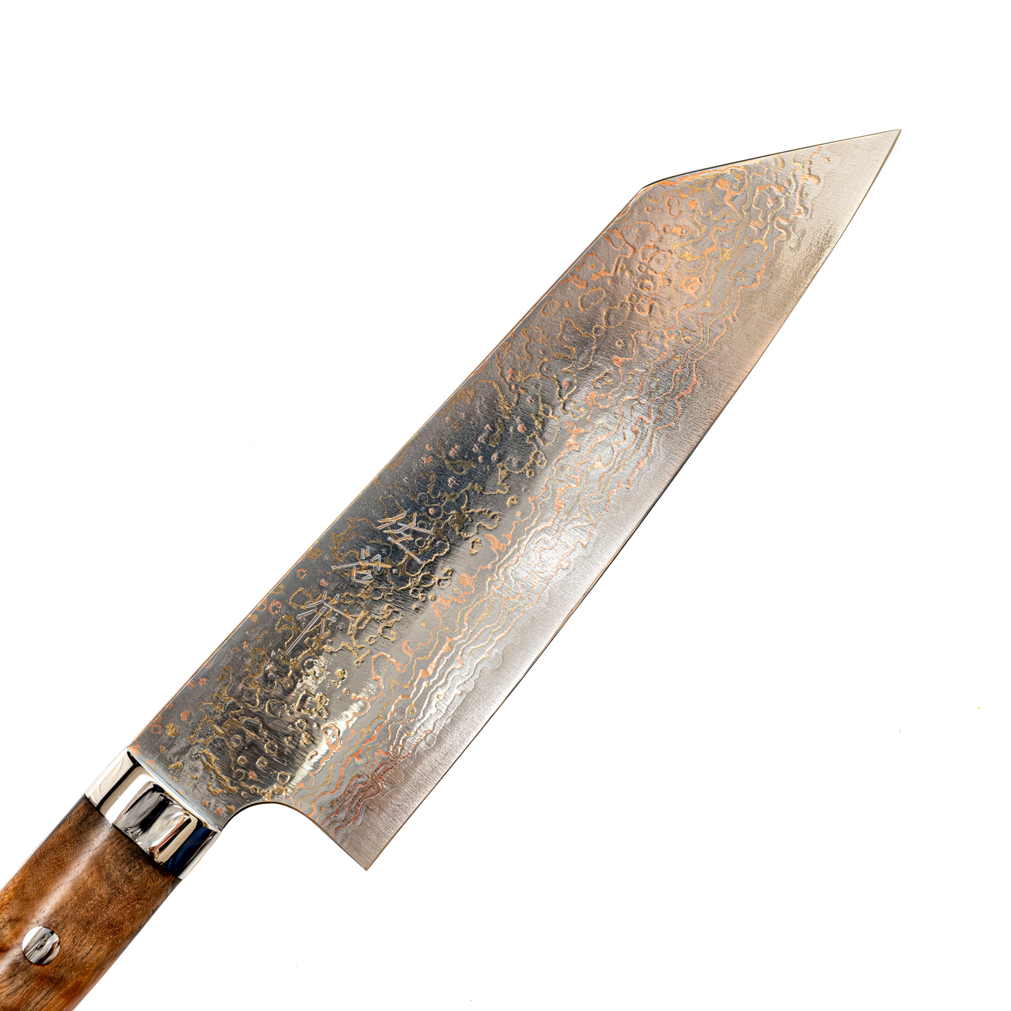 Takeshi Saji Rainbow Damascus Bunka 175 mm