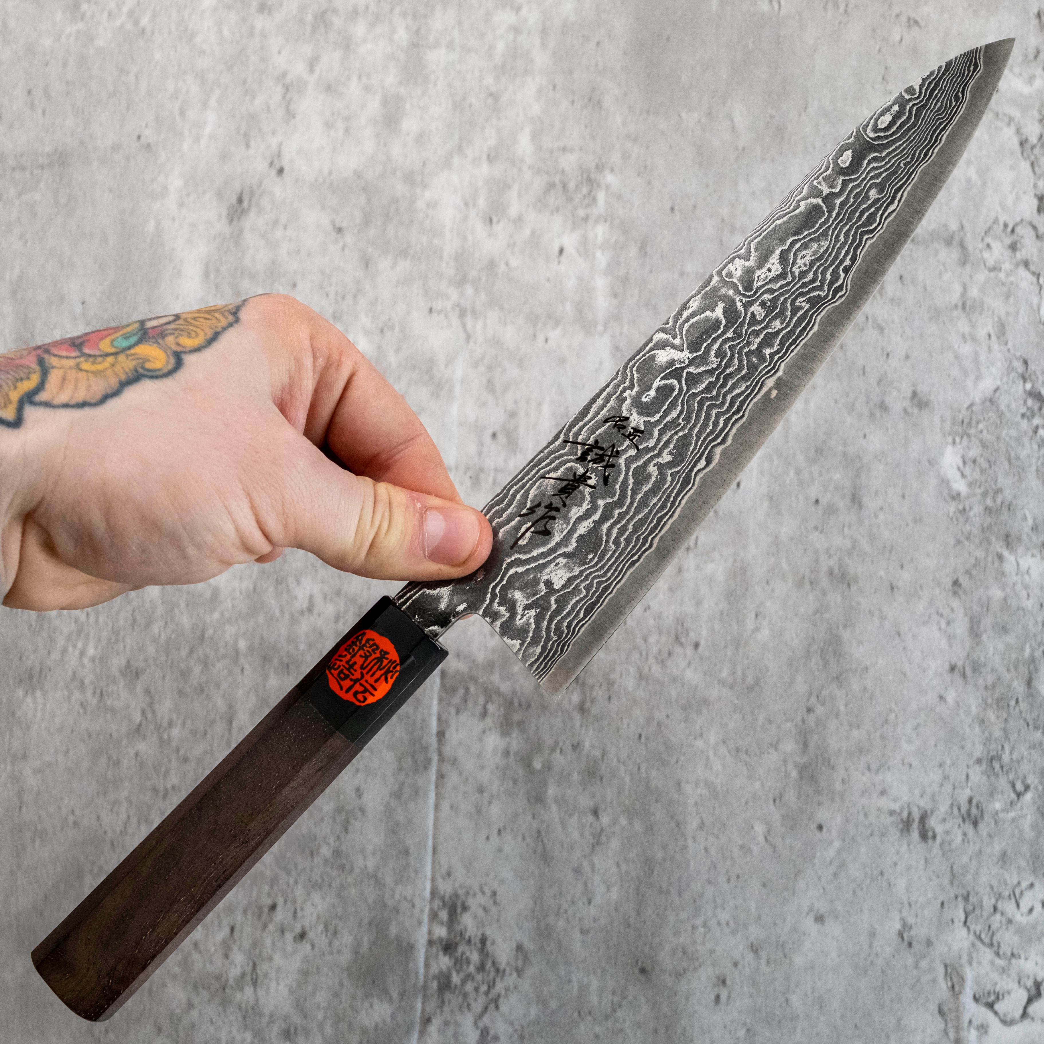 Shigeki Tanaka R2 Damascus Gyuto 210 mm