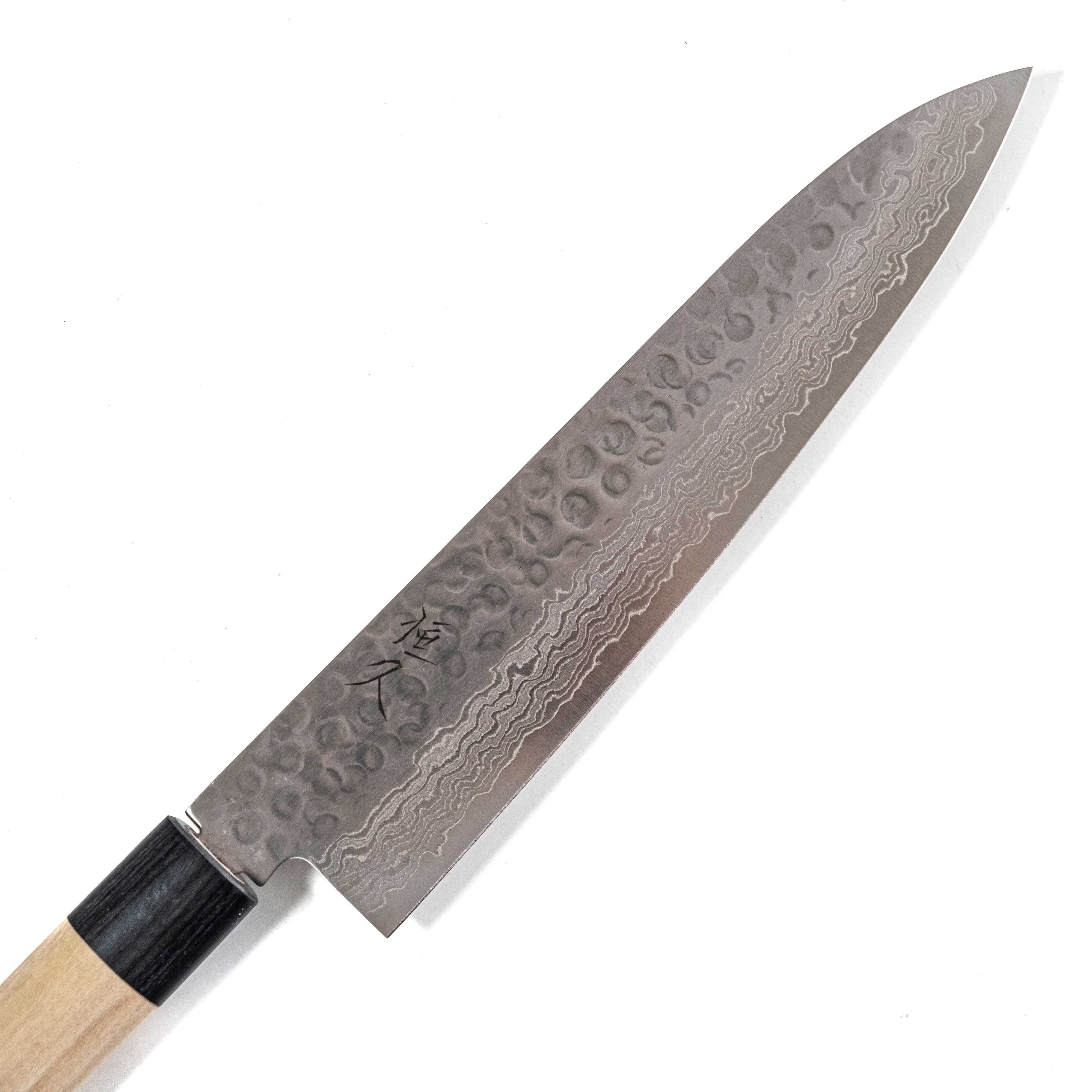 Tsunehisa Damascus Tsuchime Gyuto 210 mm