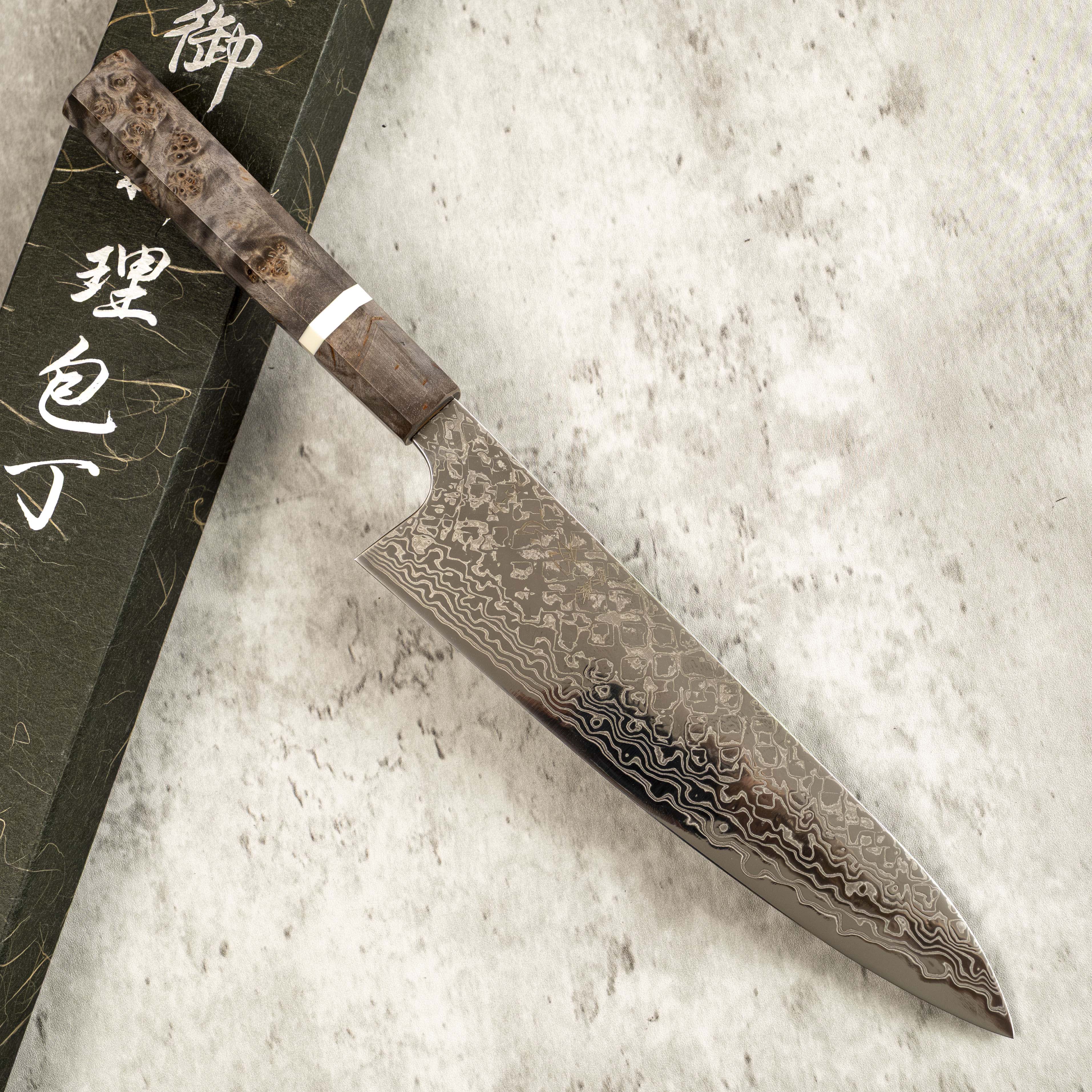 Yoshihiro Yauji Damascus Gyuto 210 mm
