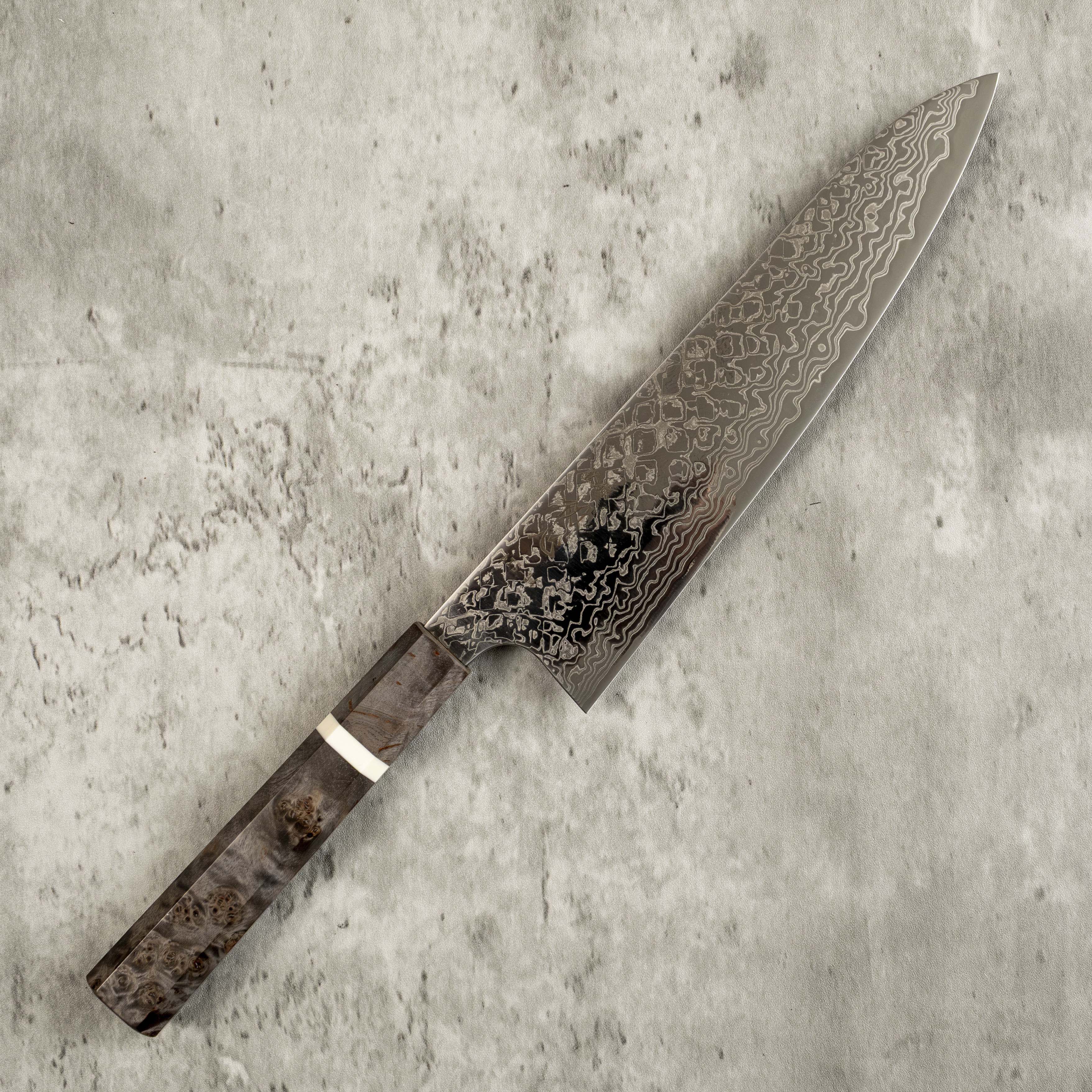 Yoshihiro Yauji Damascus Gyuto 210 mm