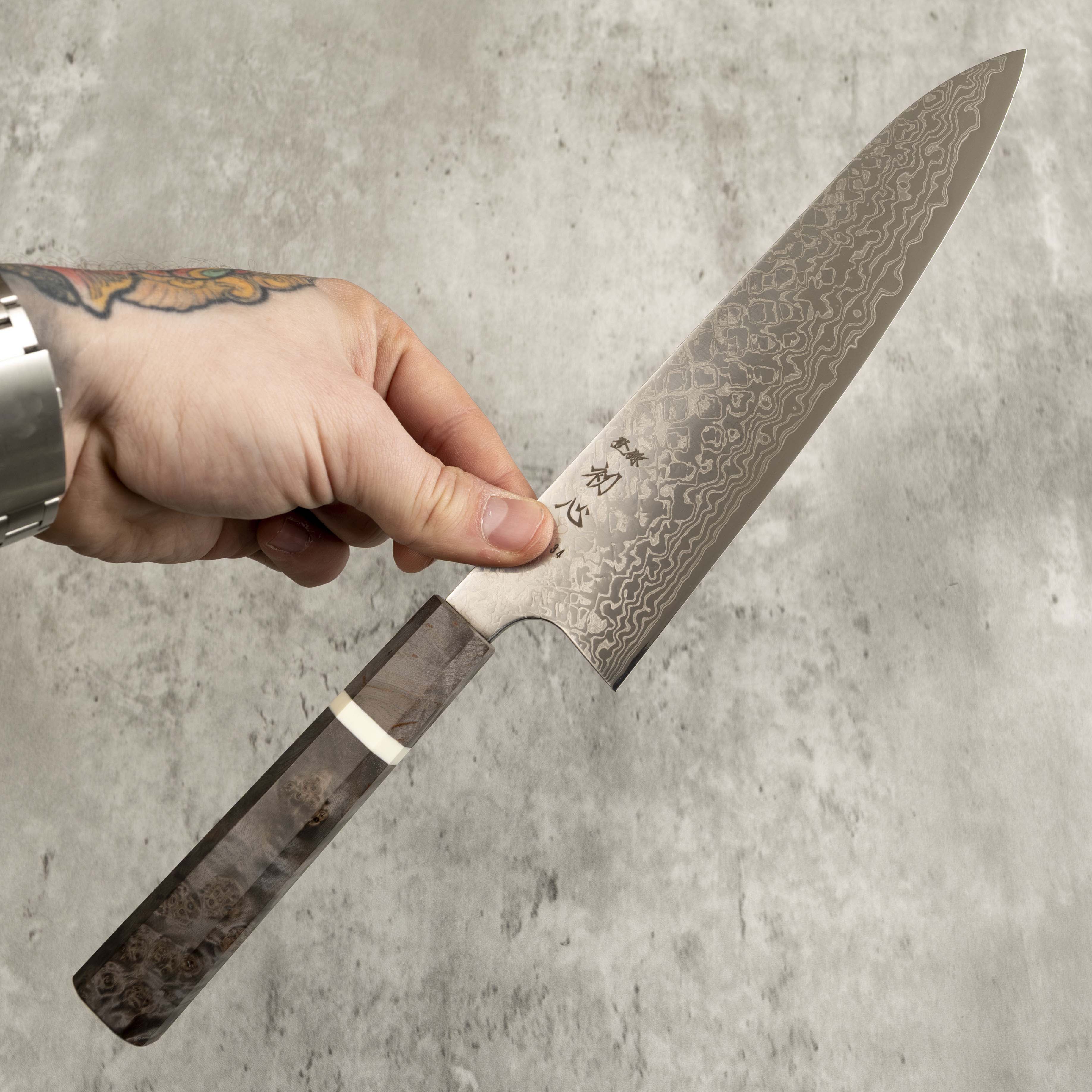 Yoshihiro Yauji Damascus Gyuto 210 mm
