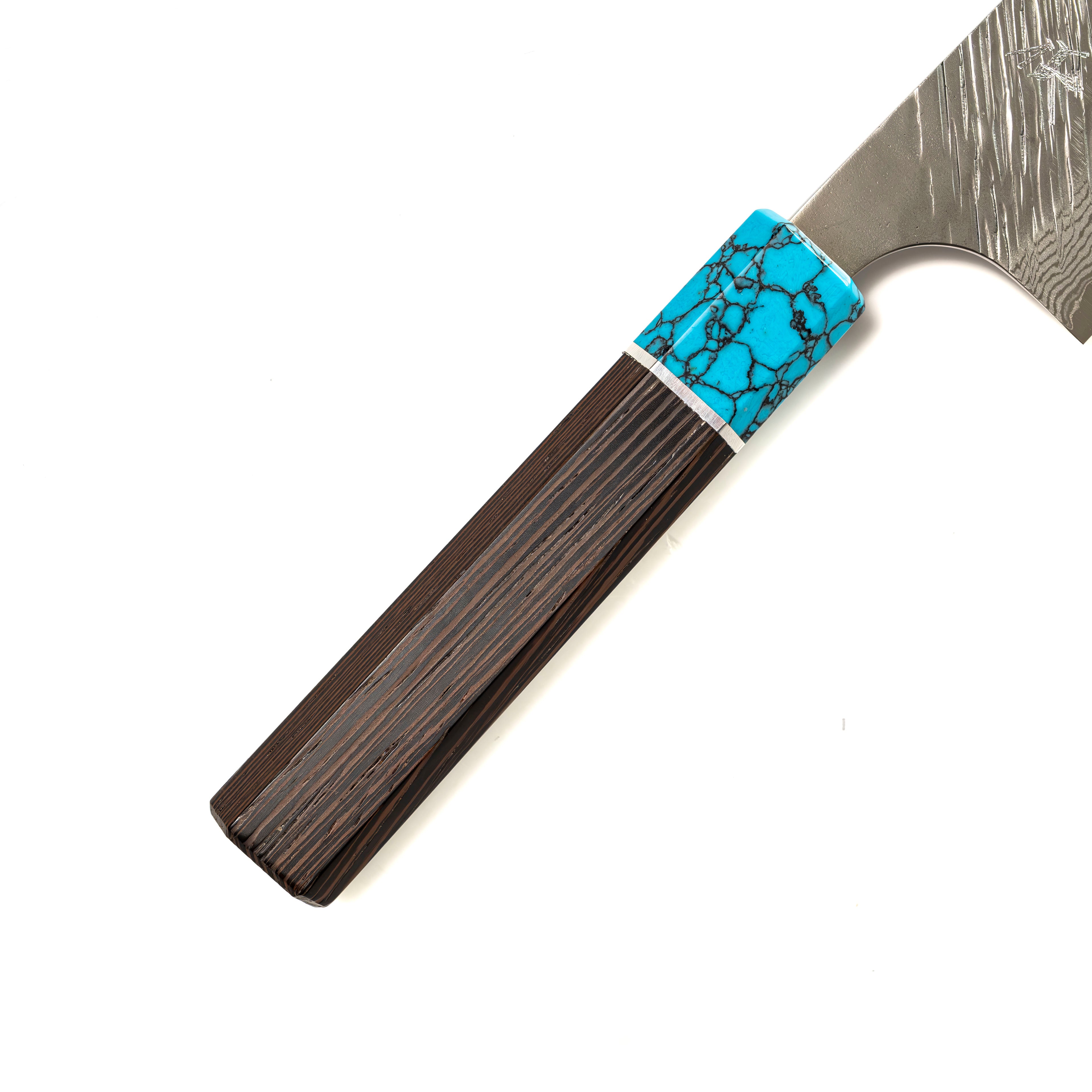 Yu Kurosaki Fujin VG-10 Bunka 165 mm (Turquoise/wenge handle)