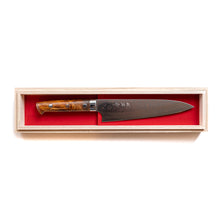 Load image into Gallery viewer, Takeshi Saji Rainbow Damascus Gyuto 210mm
