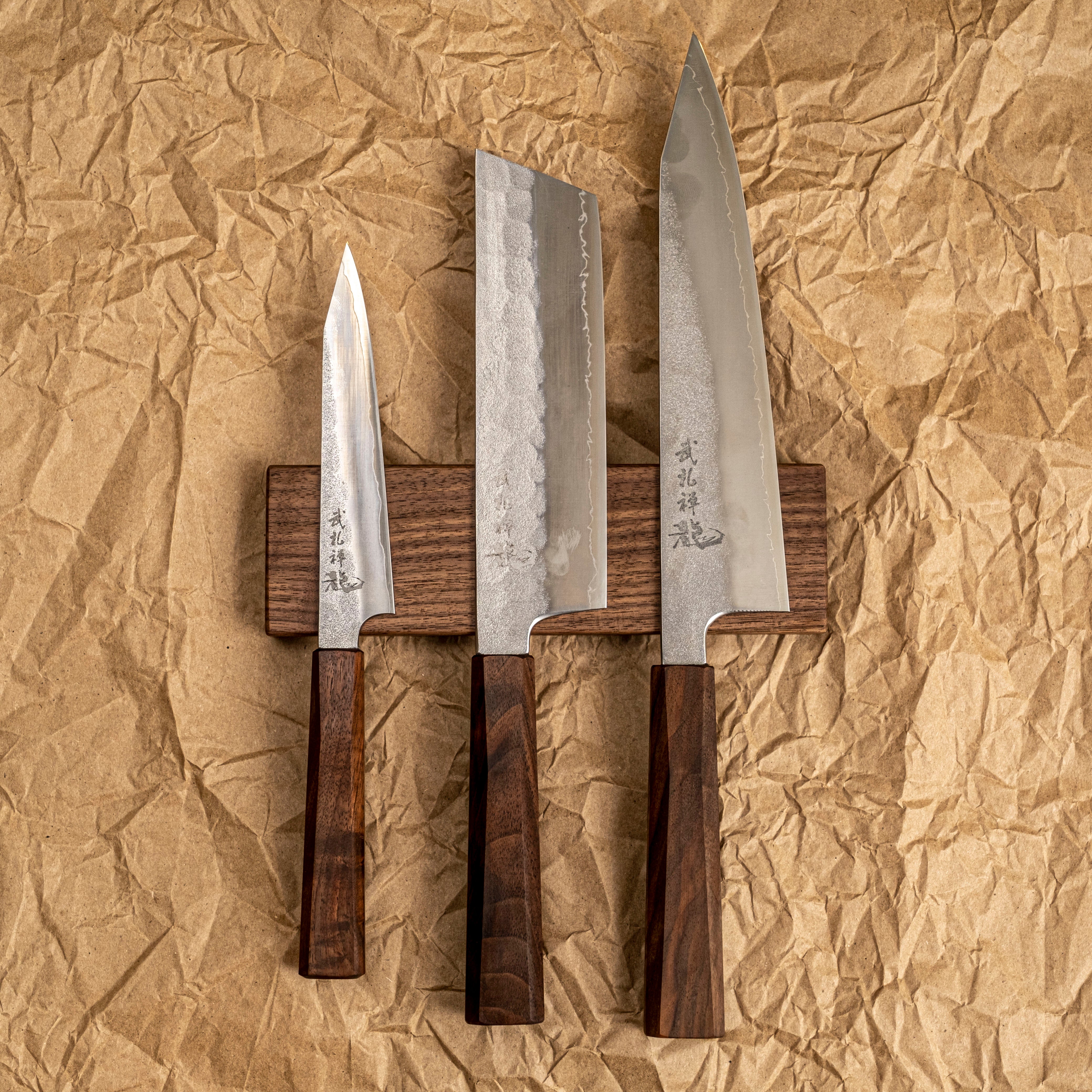 Ryusen Hamono Blazen Three Piece Set + FREE Mag Strip